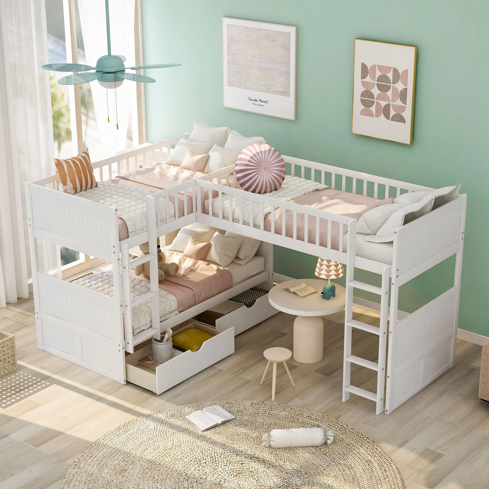 Bunk Bed With Loft And 2 Drawers - Image 7