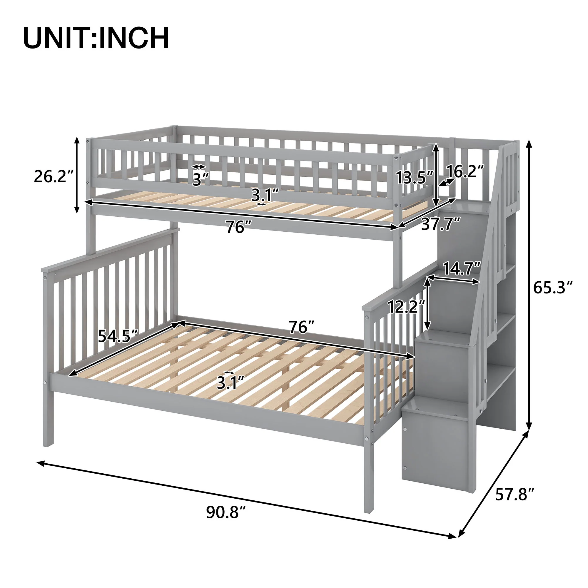 Bunk Bed With Staircase - Image 19