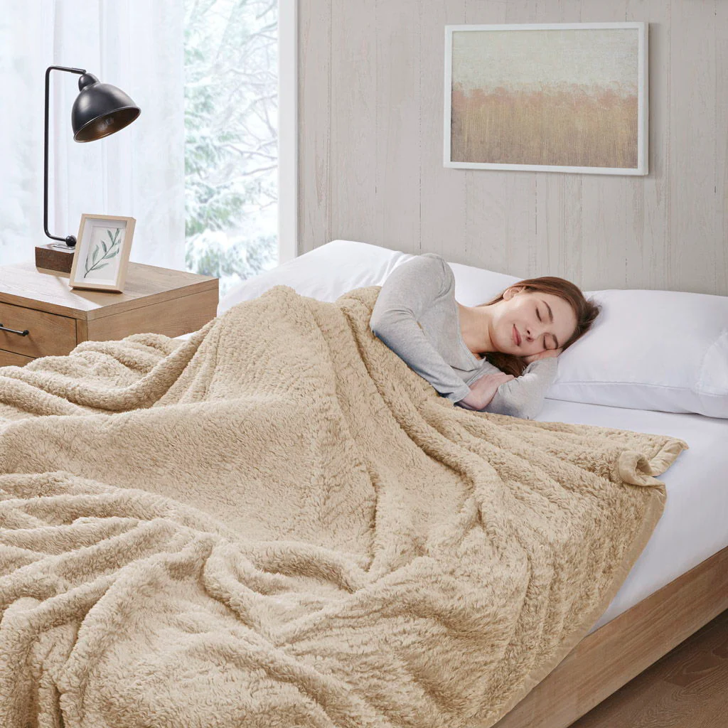 Burlington Berber Blanket - Tan - Image 3