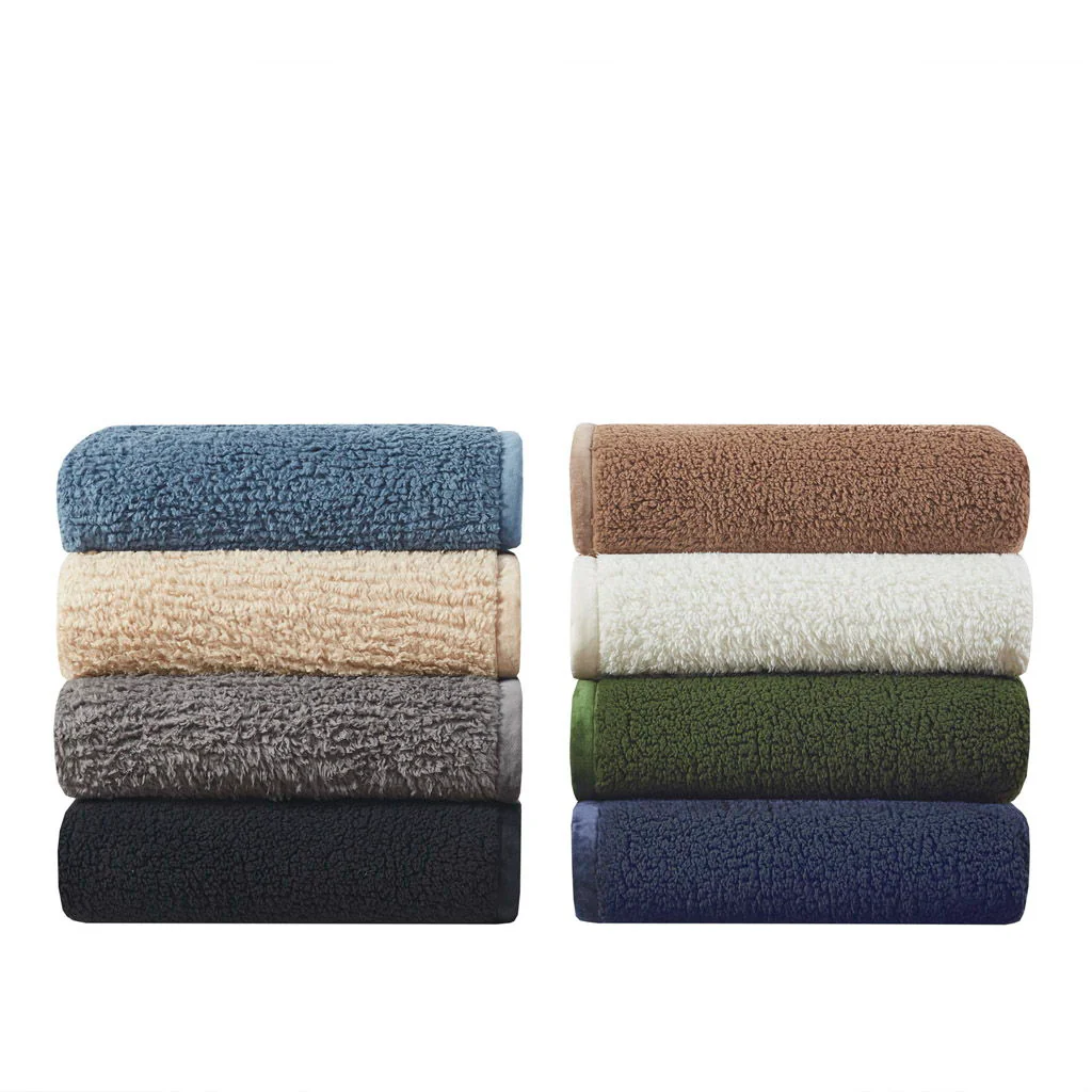 Burlington - Full Berber Blanket - Black - Image 2