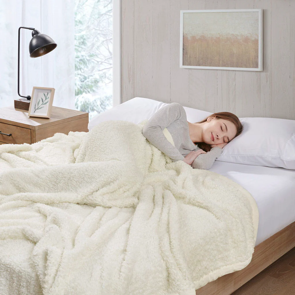 Burlington - King Berber Blanket - Ivory - Image 2