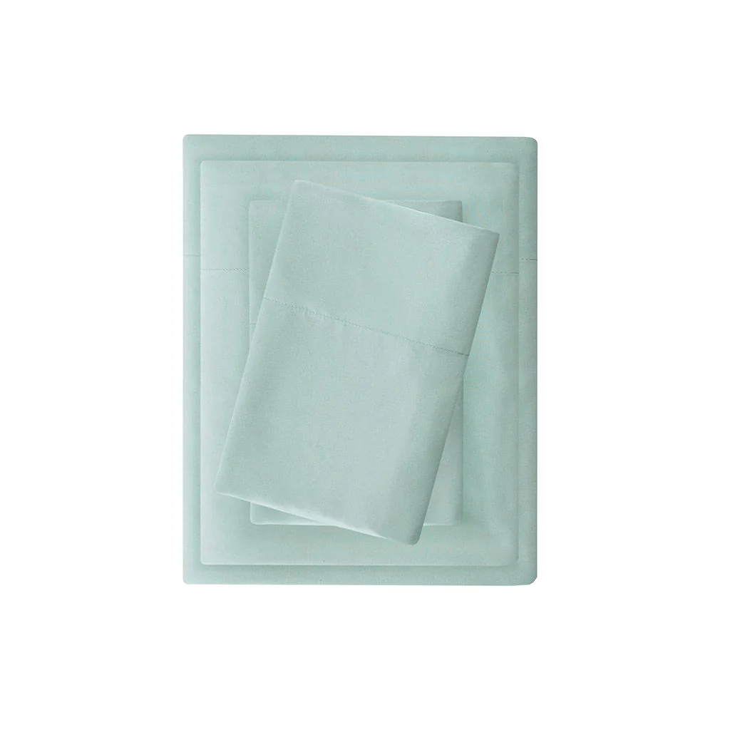 California King All Season Moisture Wicking Lightweight Sheet Set - Seafoam - Image 2