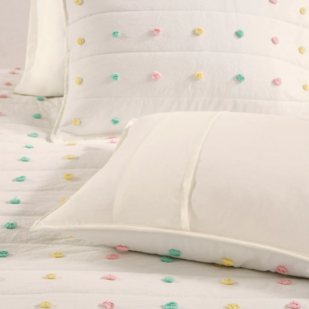 Callie - Pom Pom Coverlet Set - Multi - Image 4