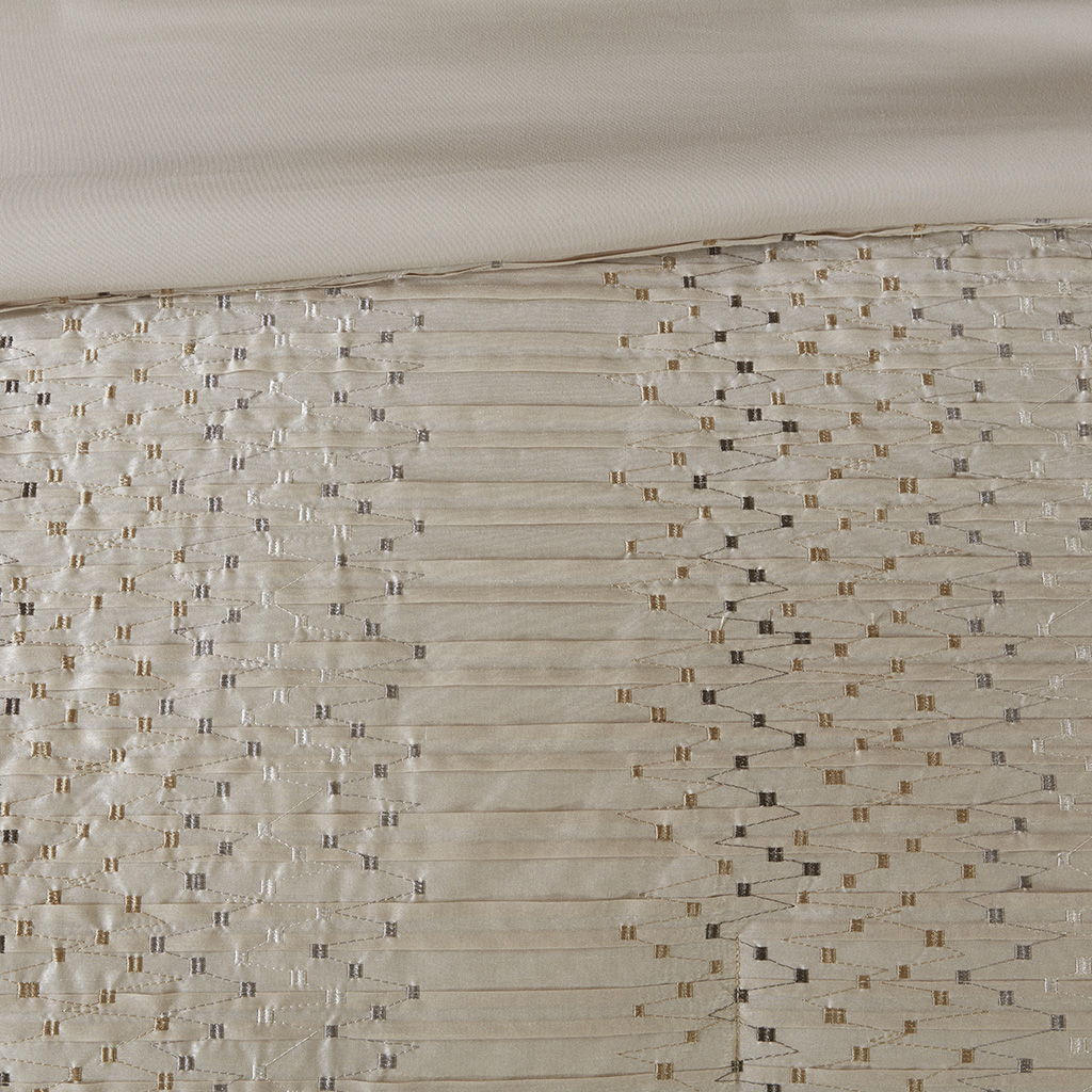 Camelia - Embroidered Comforter (Set of 8) - Natural - Image 3