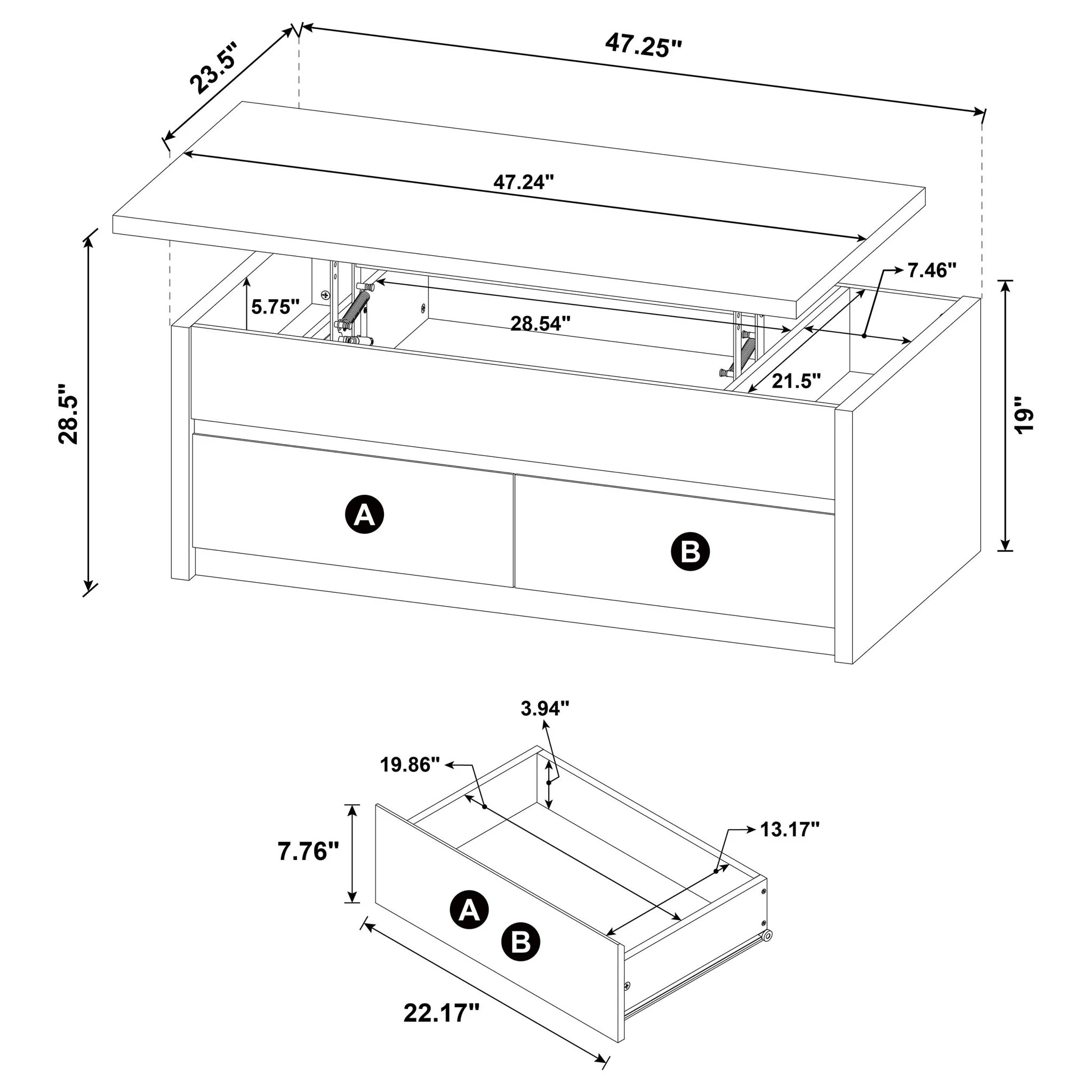 Canyon - Lift Top Coffee Table Set - Image 7