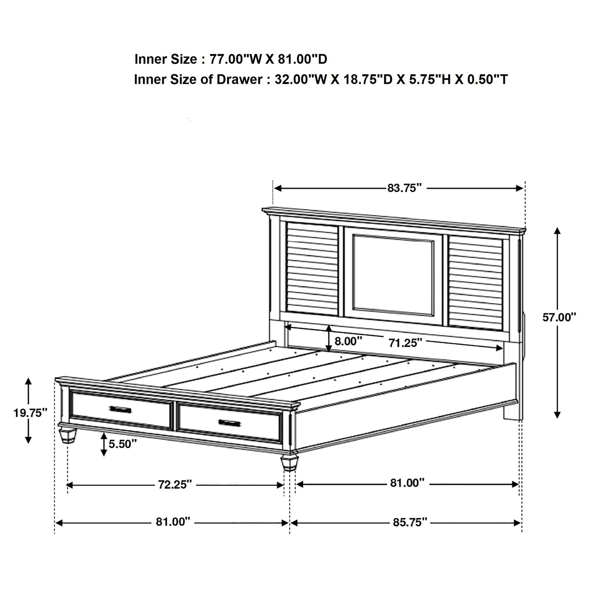 Capistrano - 2 Drawer Bed - Image 4