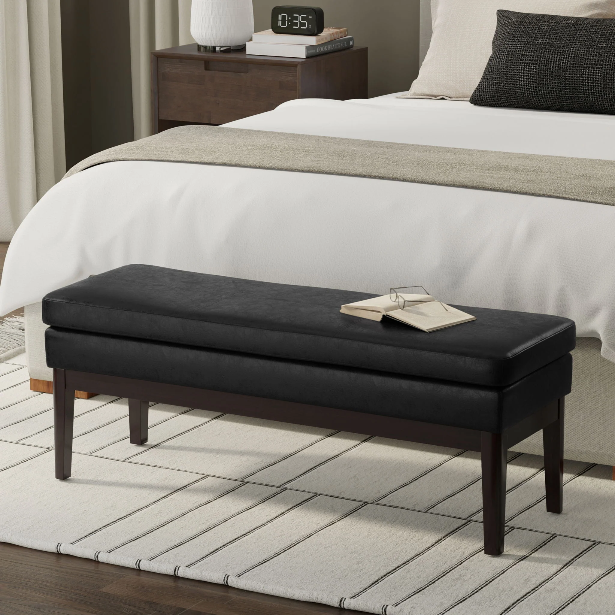 Carlson - Ottoman Bench, Mid Century Design - Image 12