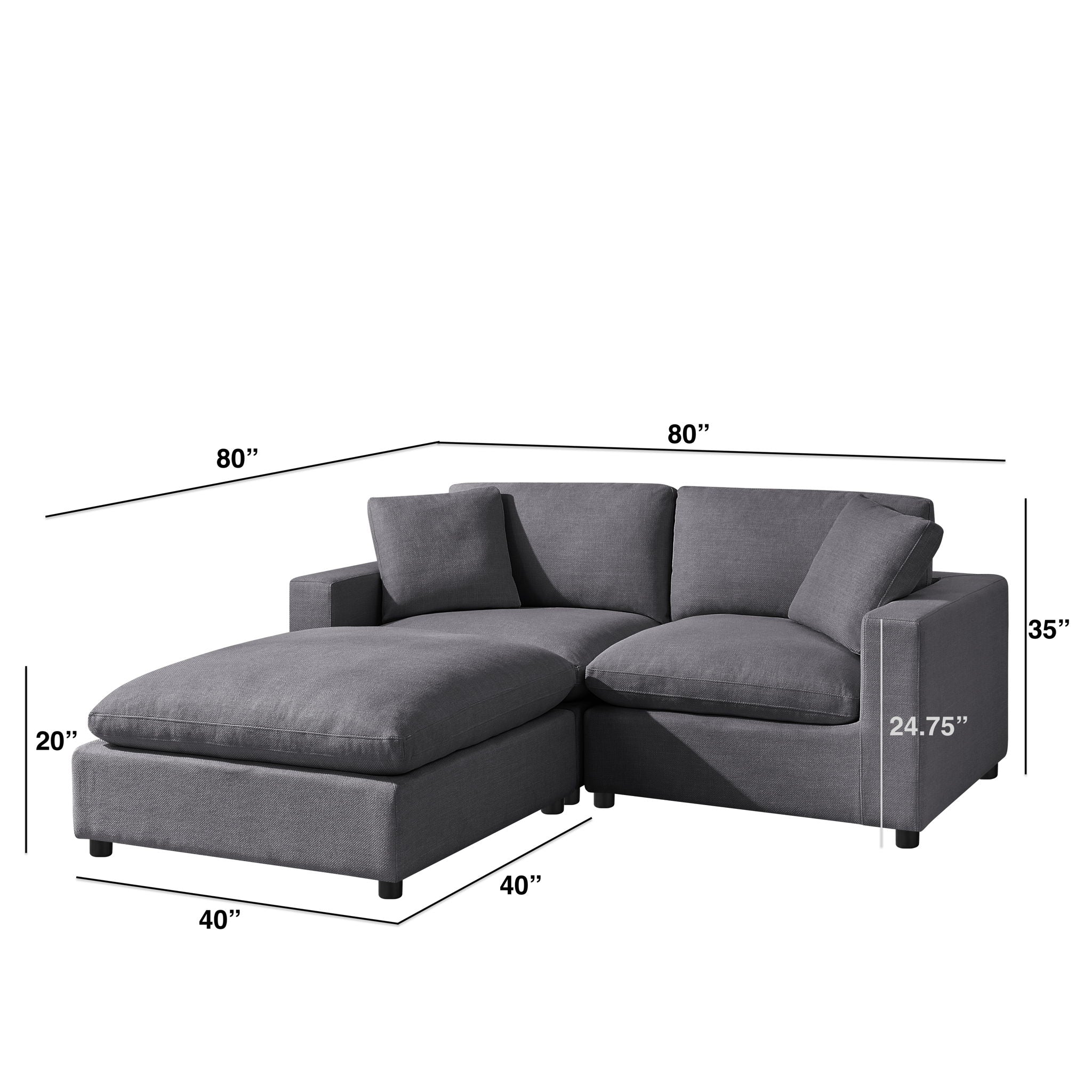 Cassandra - Sofa With Ottoman - Image 13