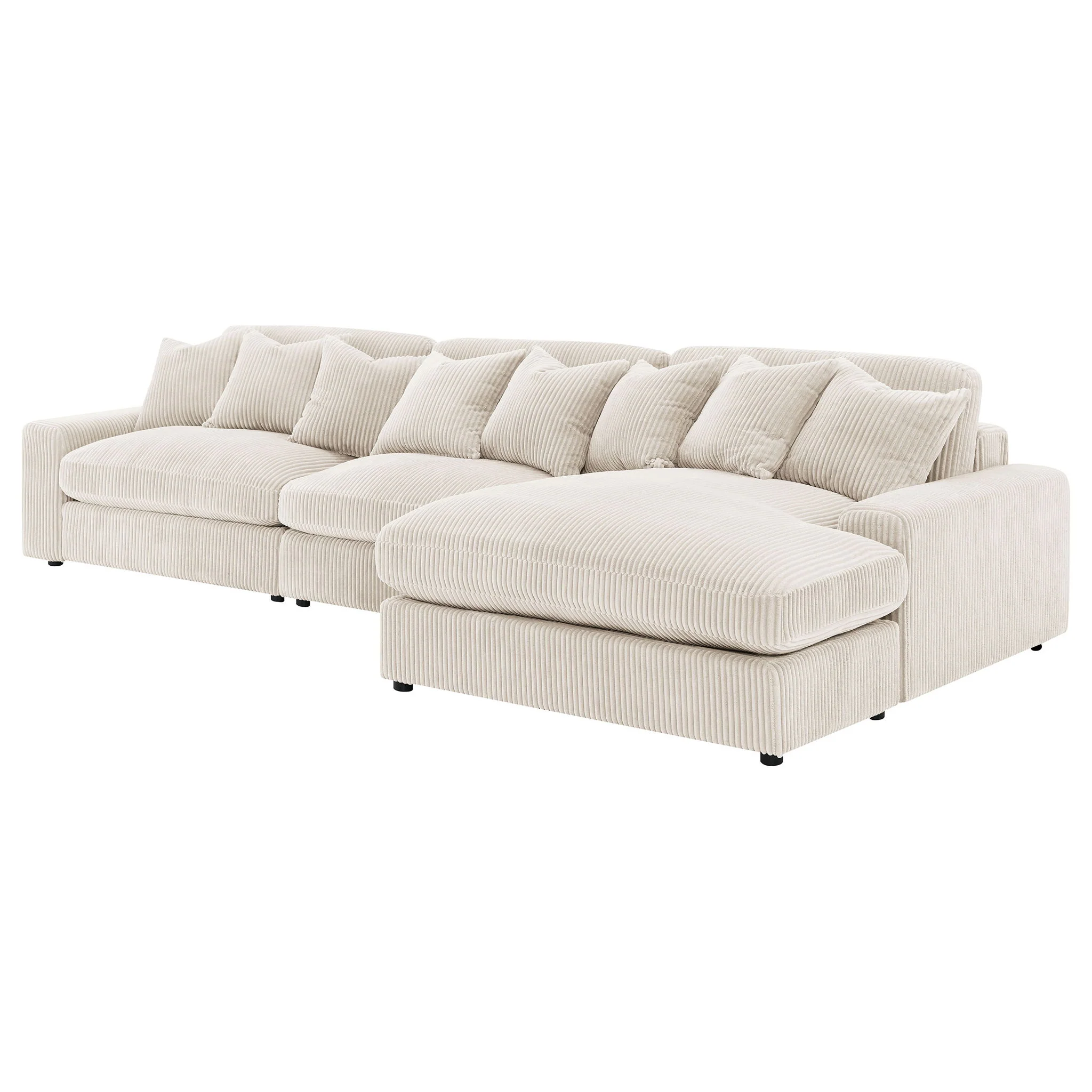 Cassidy - Upholstered Sectional Sofa With Reversible Cushions - Image 4