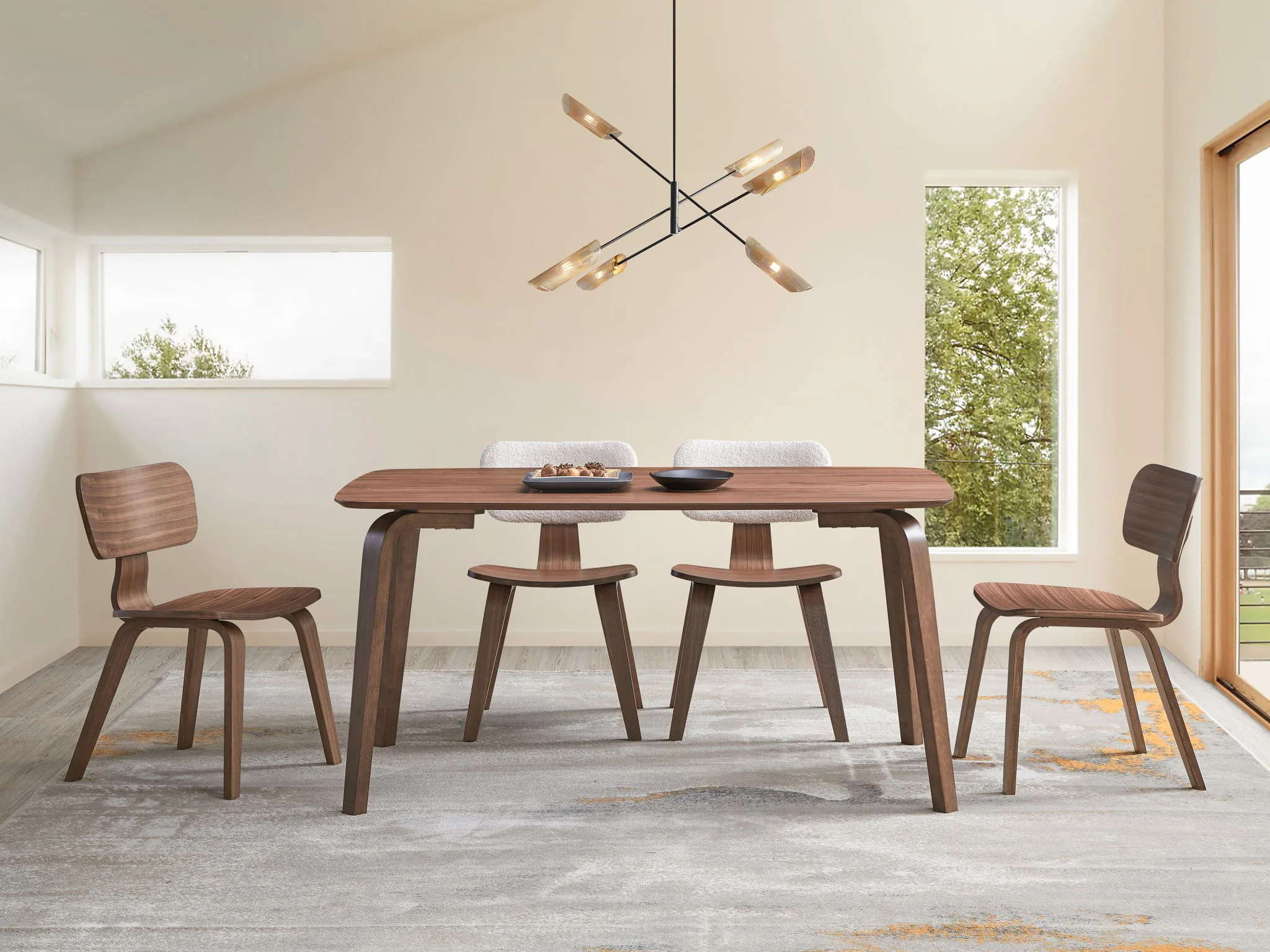 Casson - 5 Piece Dining Room Set - Walnut - Image 4