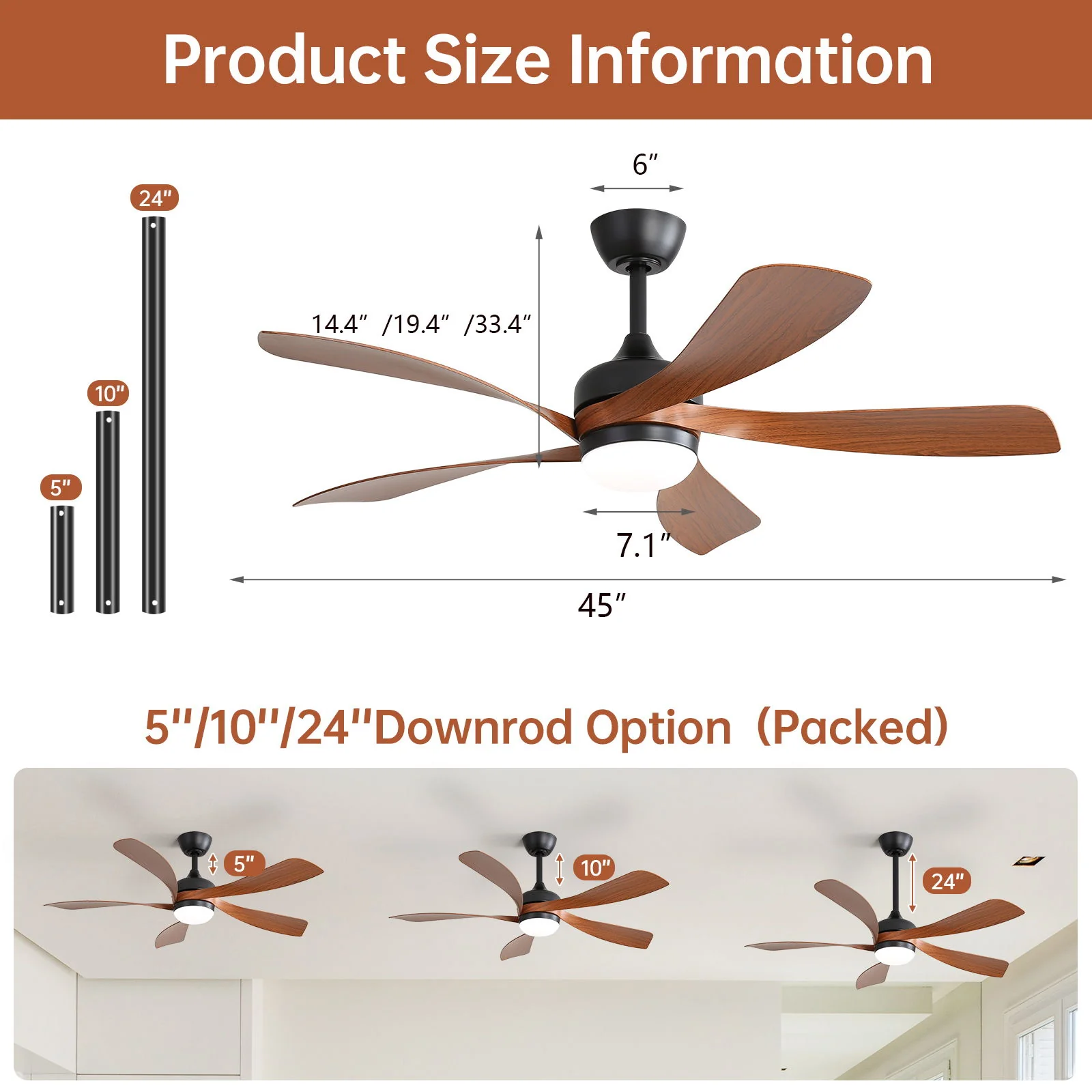Ceiling Fan & DC Motor And Integrated Light - Image 11