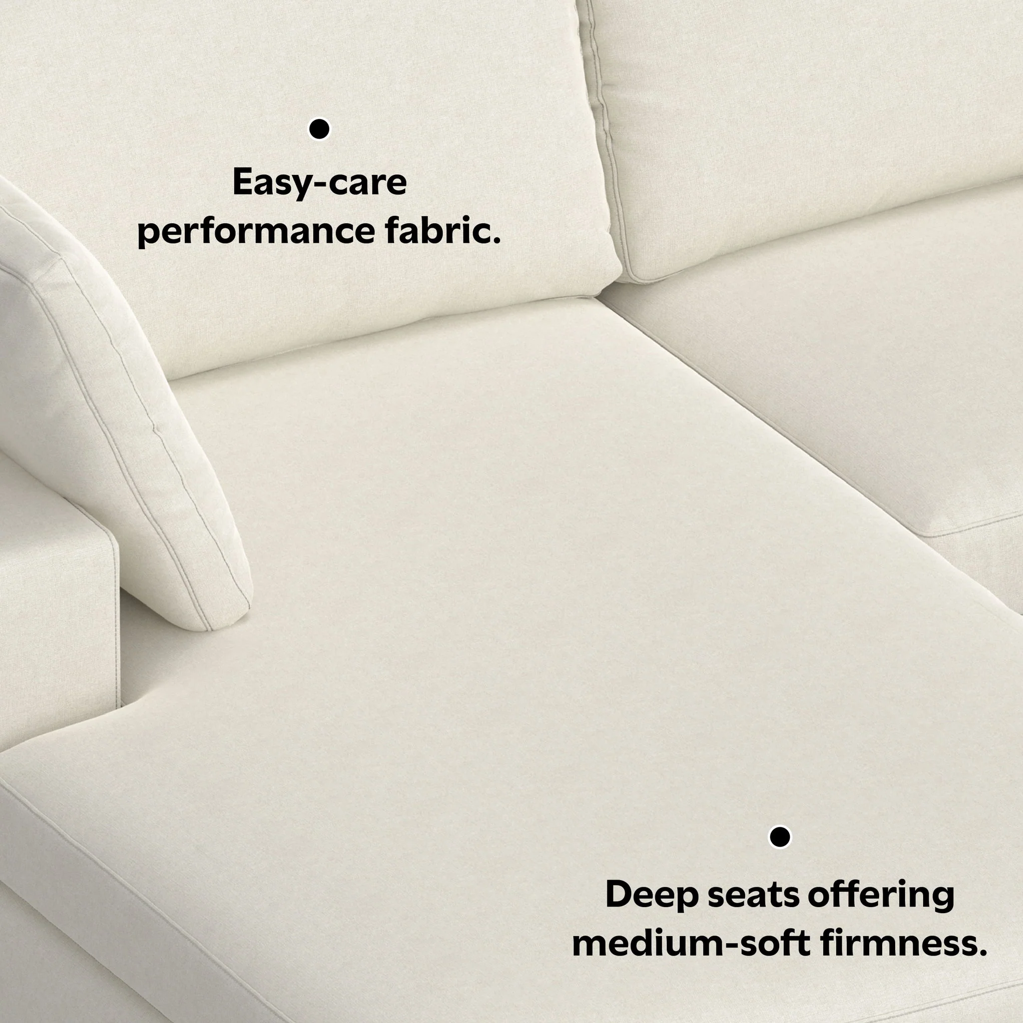 Charlie - Upholstered Deep Seater Sectional Sofa - Image 14
