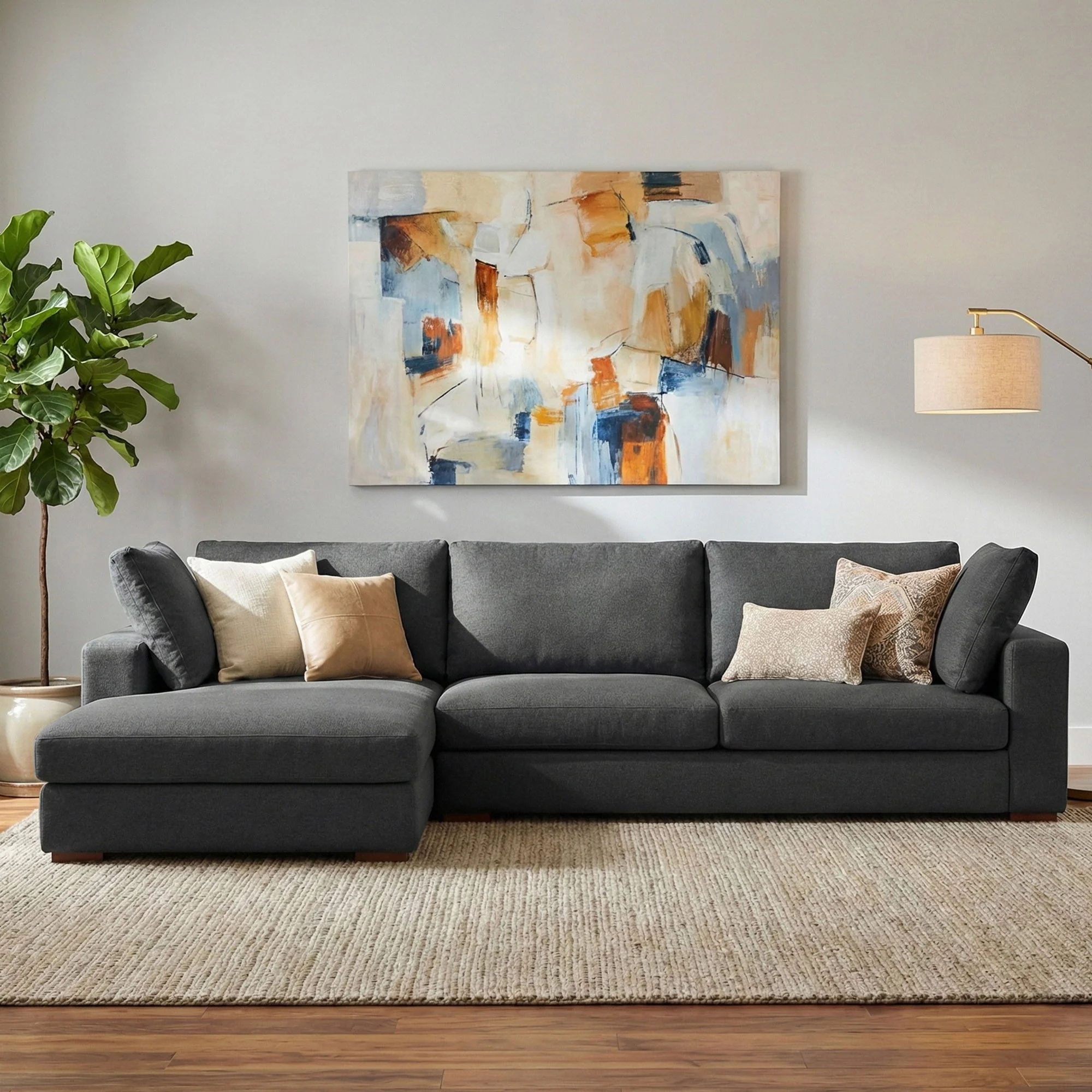 Charlie - Upholstered Deep Seater Sectional Sofa - Image 7