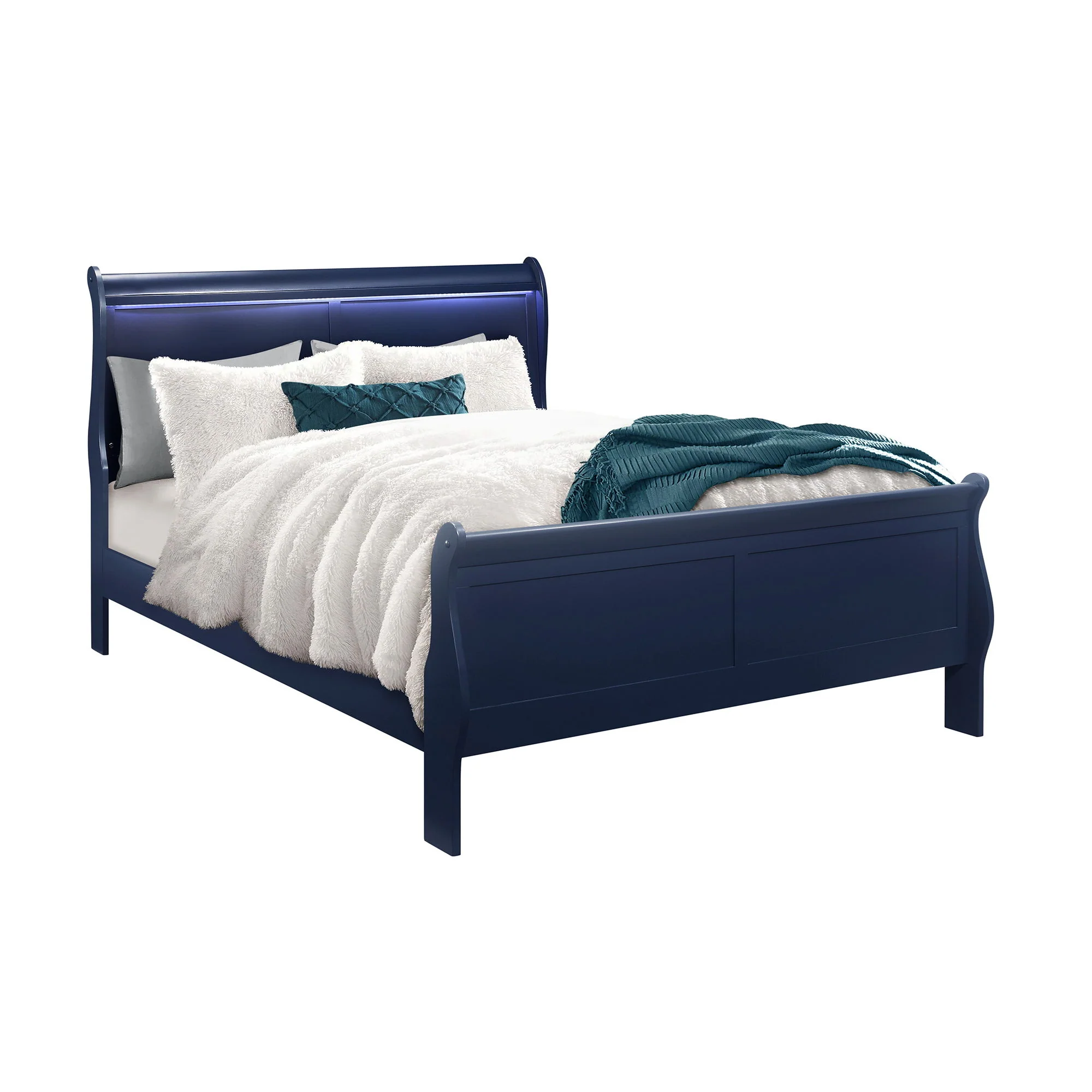 Charlston - 5 Piece Bedroom Set With LED Headboard - Image 6