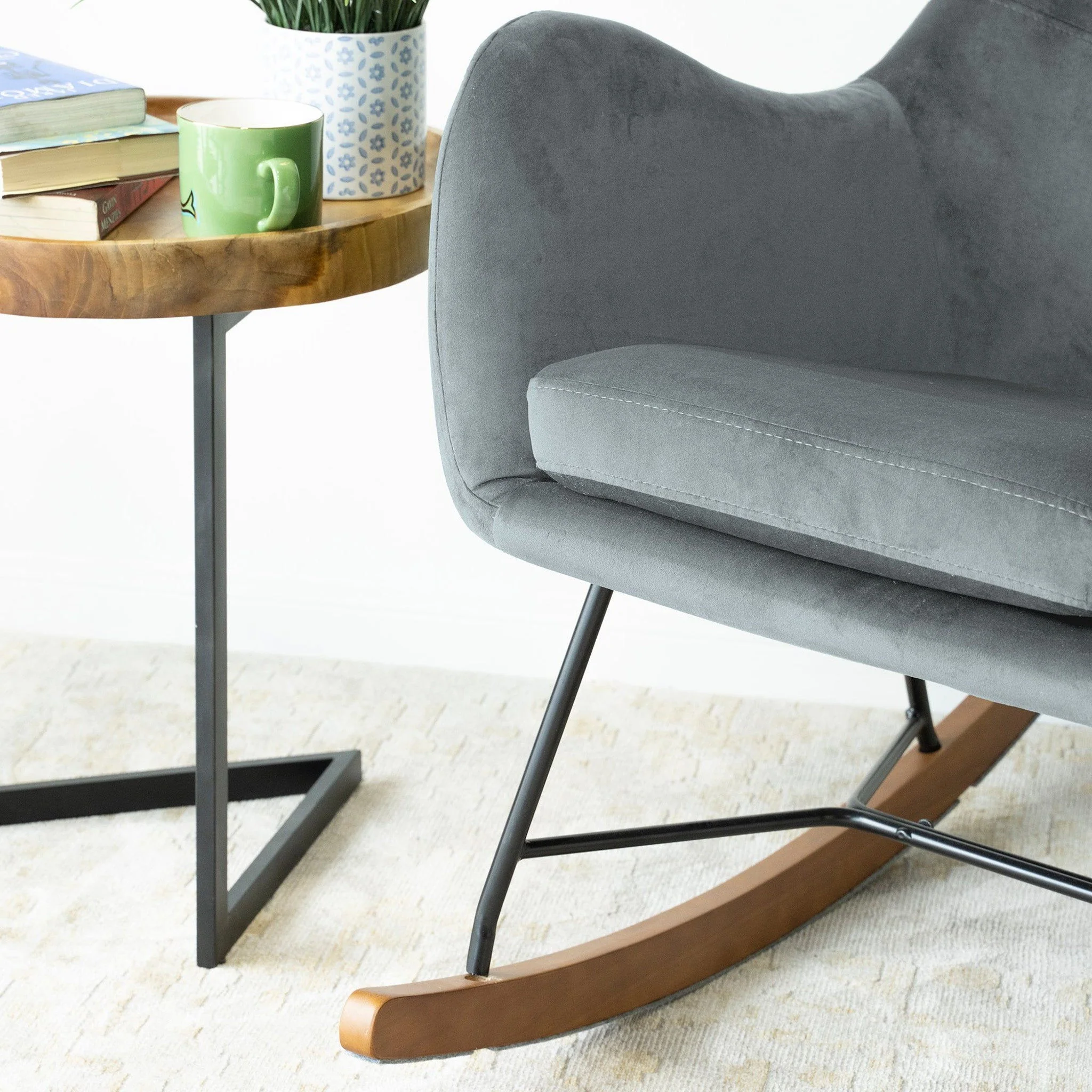 Chel - Mid-Century Modern Rocking Chair - Image 8