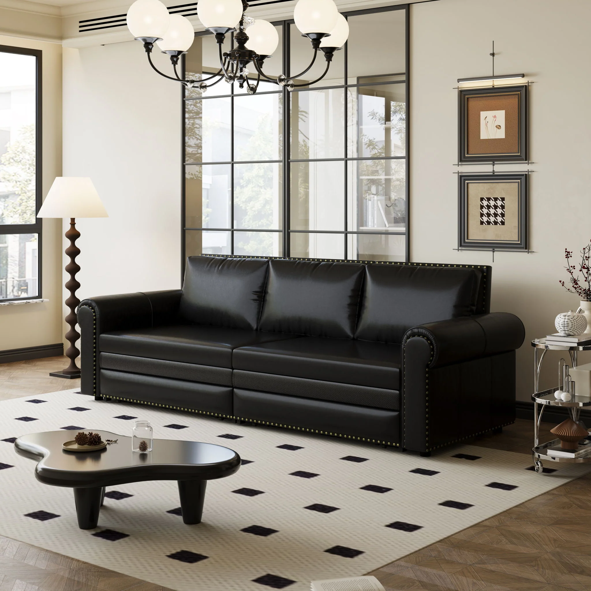Chesterfield Sofa & Pull Out Bed - Image 17