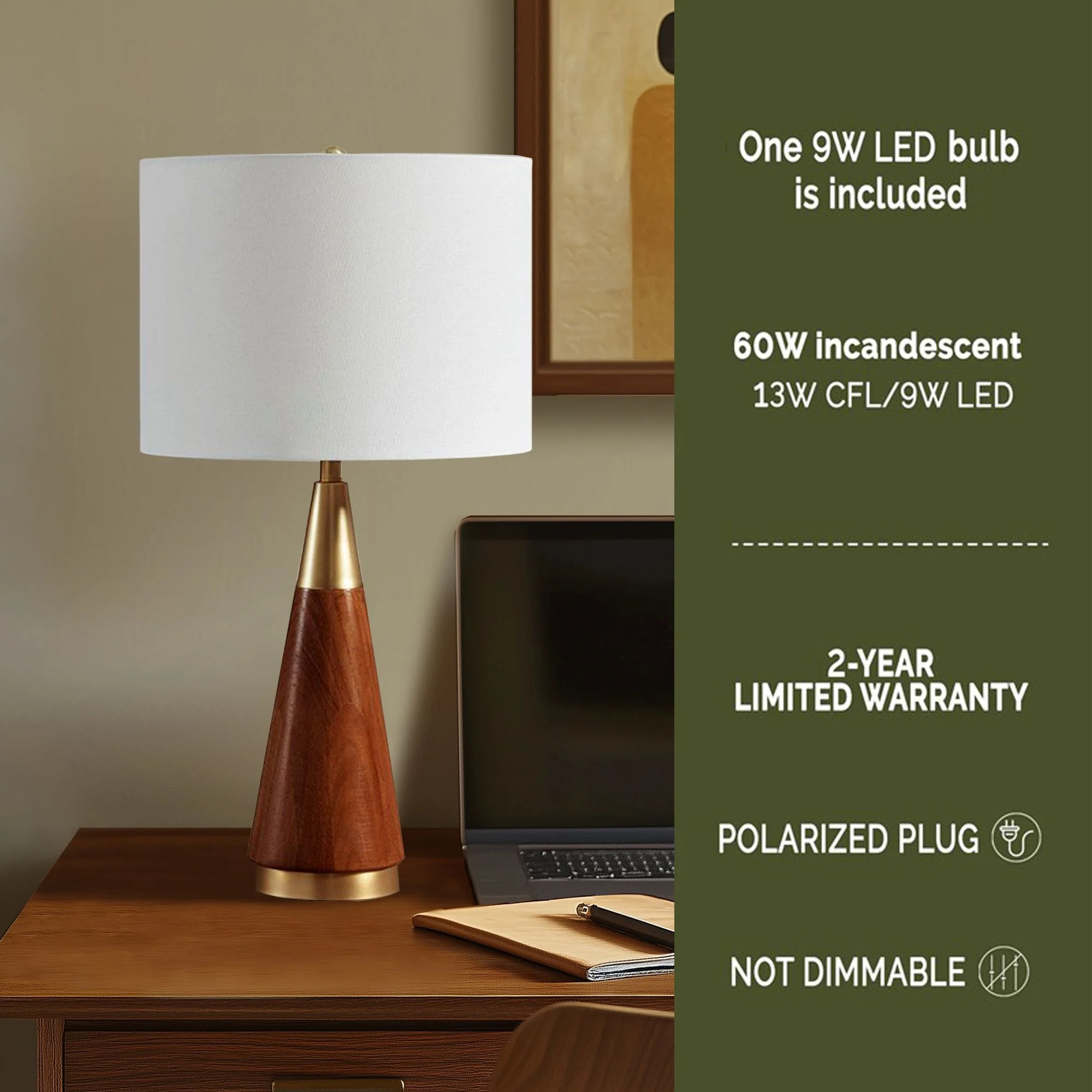 Chrislie - Table Lamp - Gold / Brown - Image 4