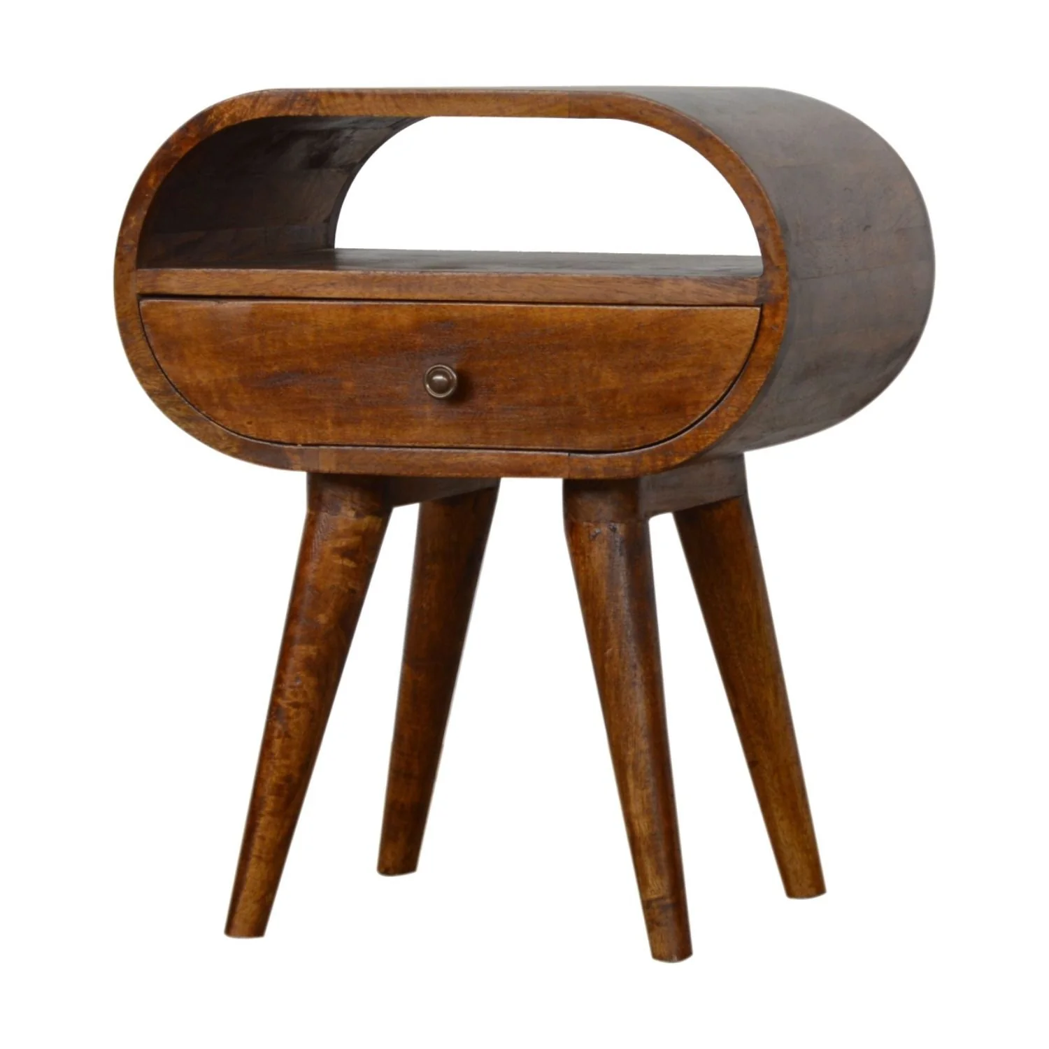Circular Open Bedside Nightstand - Image 4