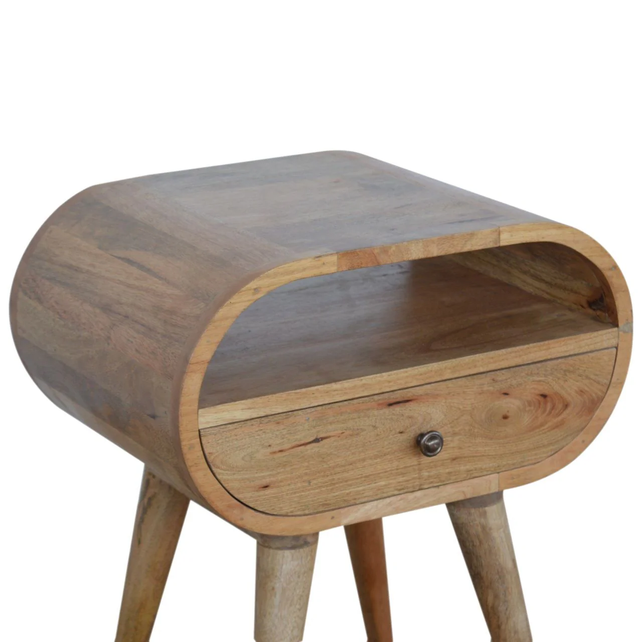 Circular Open Bedside Nightstand - Image 6