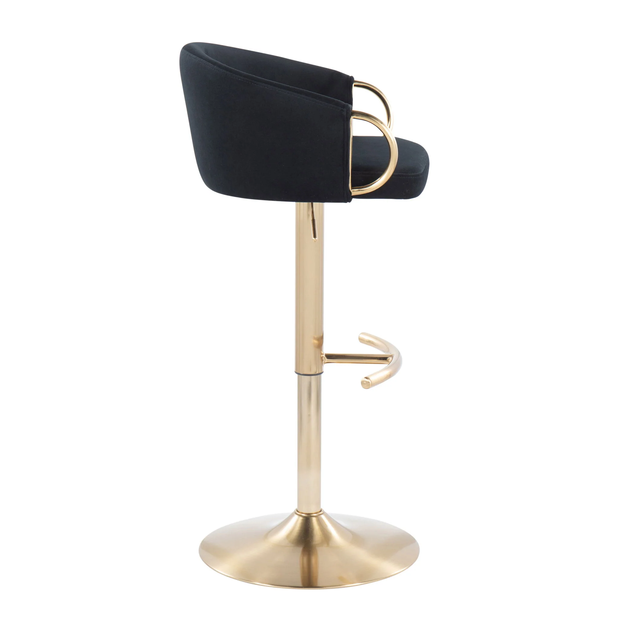 Claire - Contemporary / Glam Adjustable Bar Stool (Set of 2) - Image 15