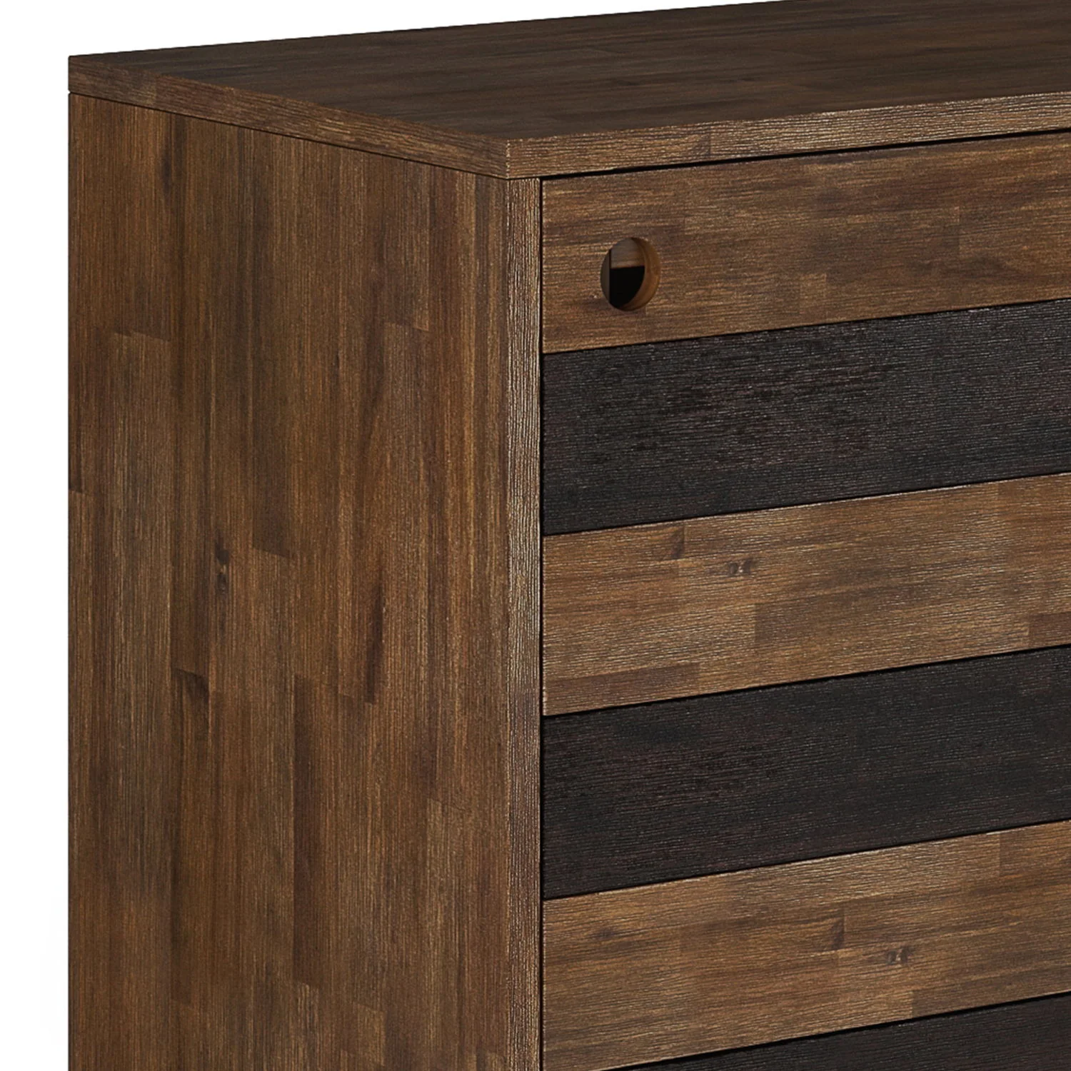 Clarkson - Medium Storage - Rustic Natural Aged Brown - Image 4
