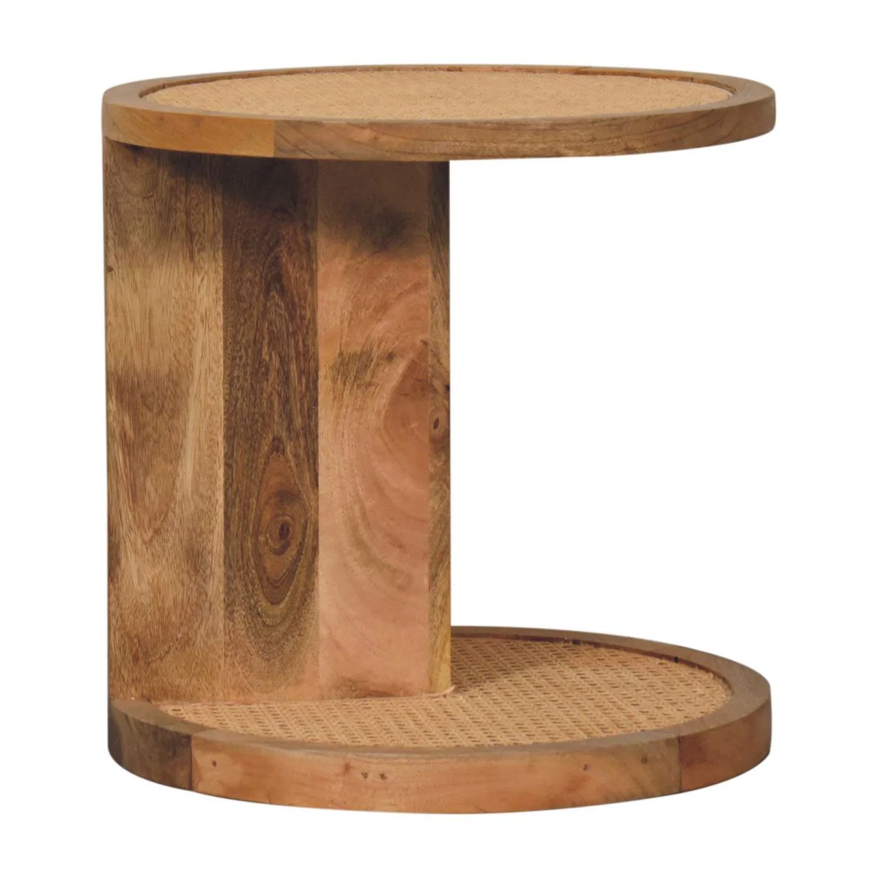 Close Knit Corner End Table - Oak - Image 2