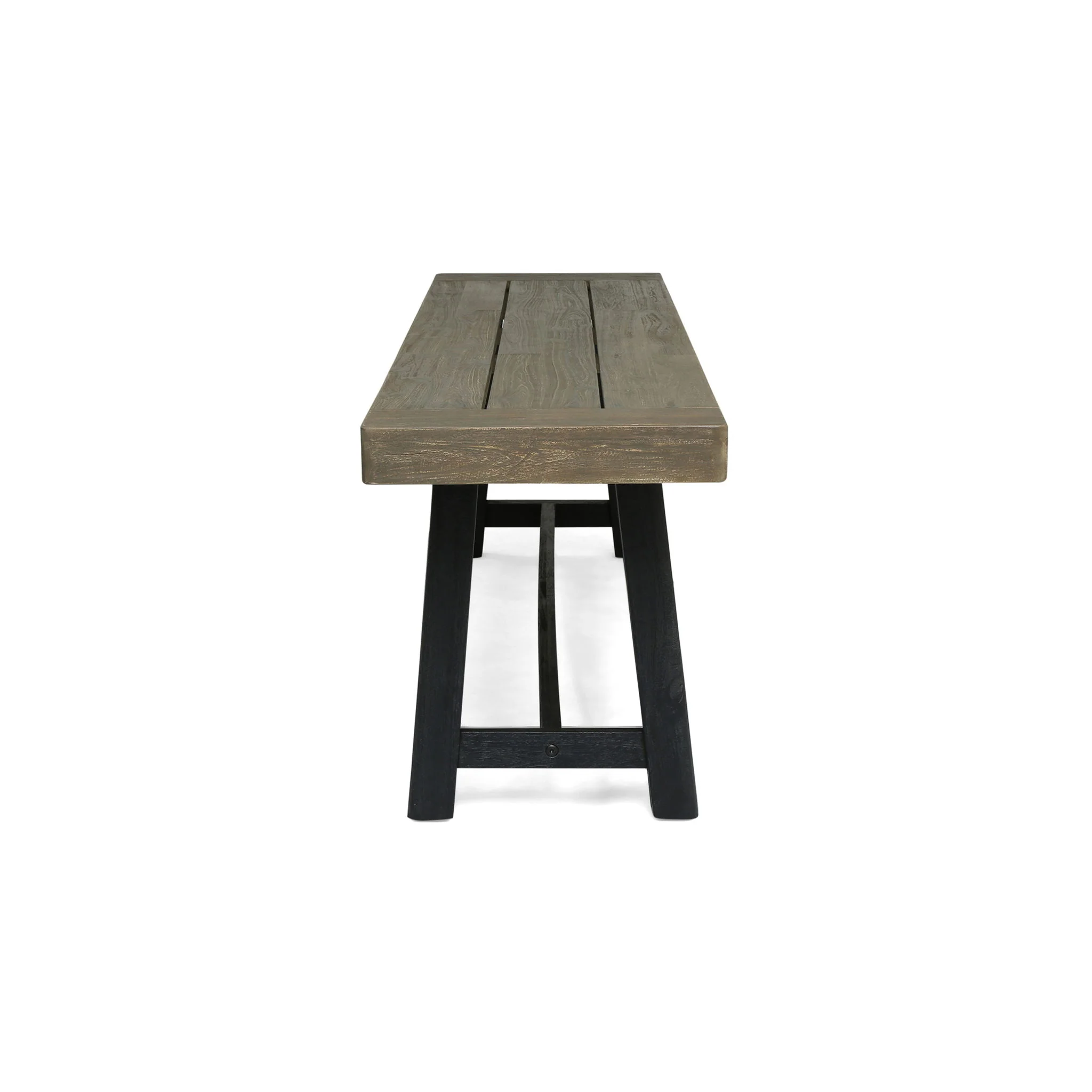 Cloud - Outdoor Bench With Acacia Wood Frame And Slat Panel Design - Image 8