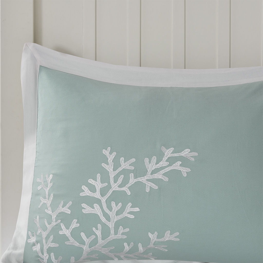 Coastline - King Duvet Cover Mini Set - Aqua - Image 4