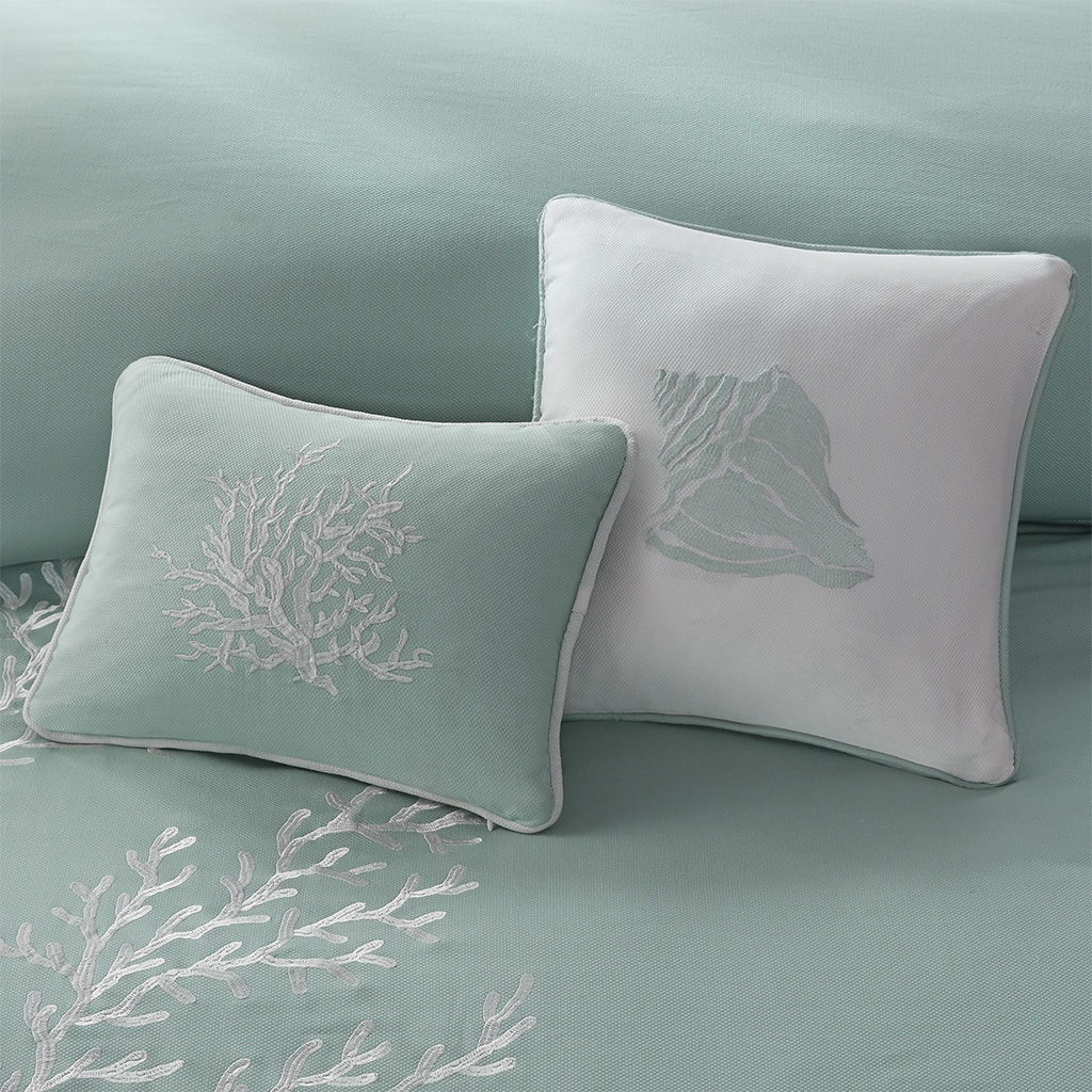 Coastline - Oblong Pillow - Aqua - Image 3