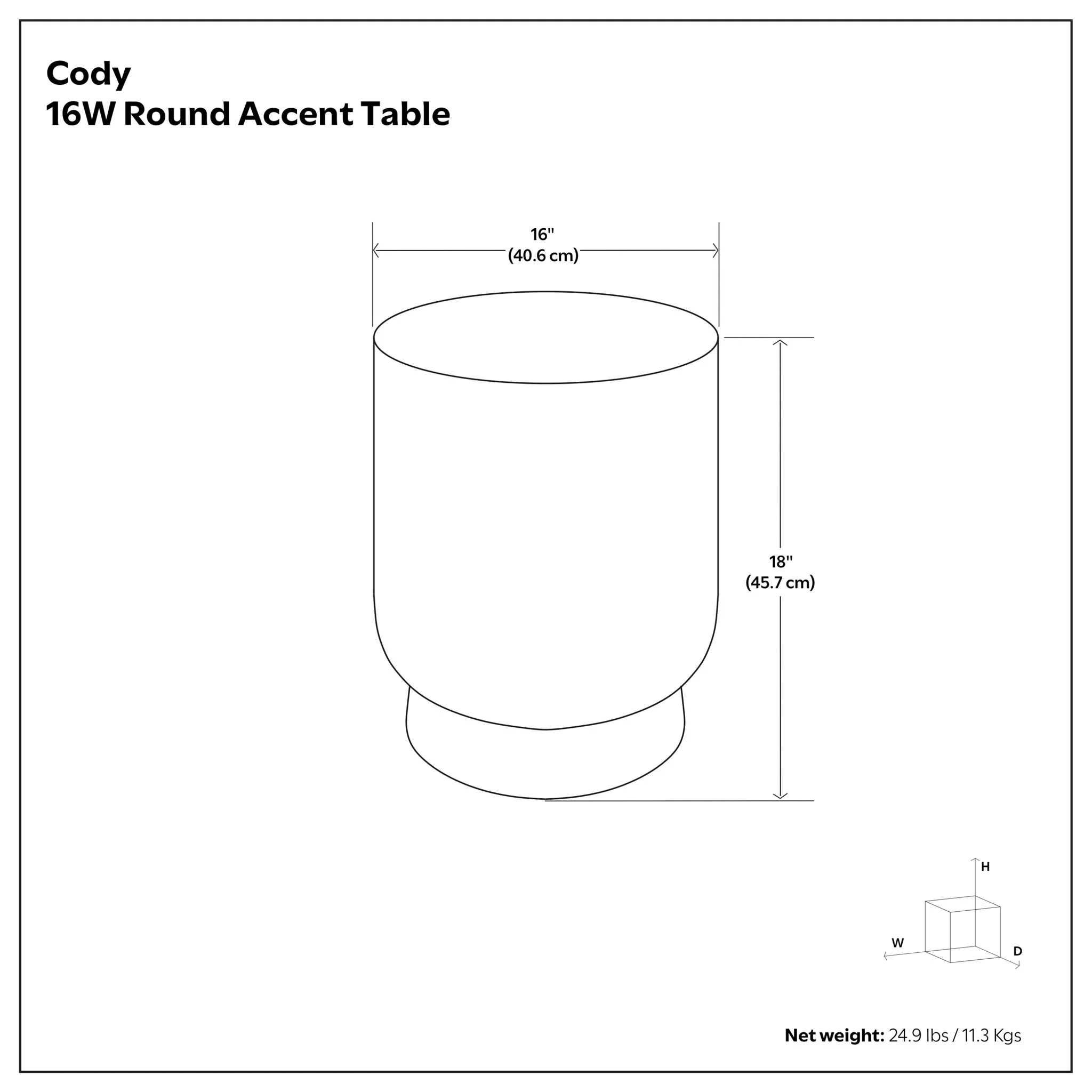 Cody - Cast Aluminum Side Table - Bronze - Image 2