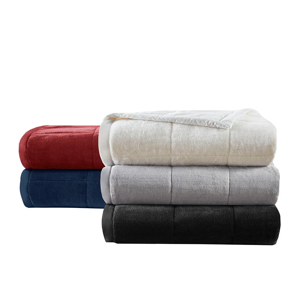 Coleman - Reversible HeiQ Smart Temperature Down King Alternative Blanket - Burgundy - Image 4