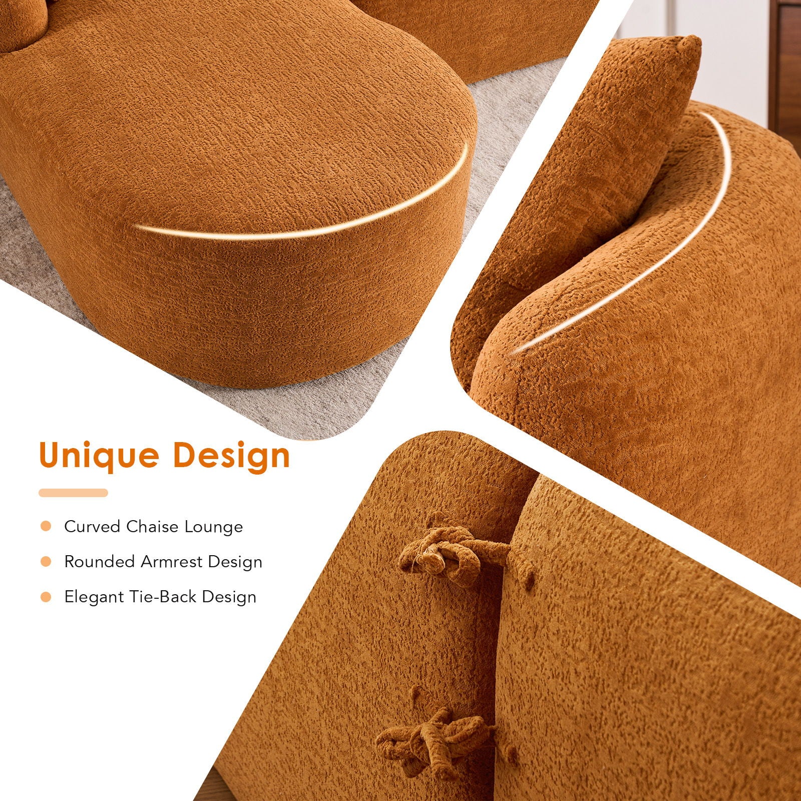 Combined Sofa With 4 Pillows - Image 9