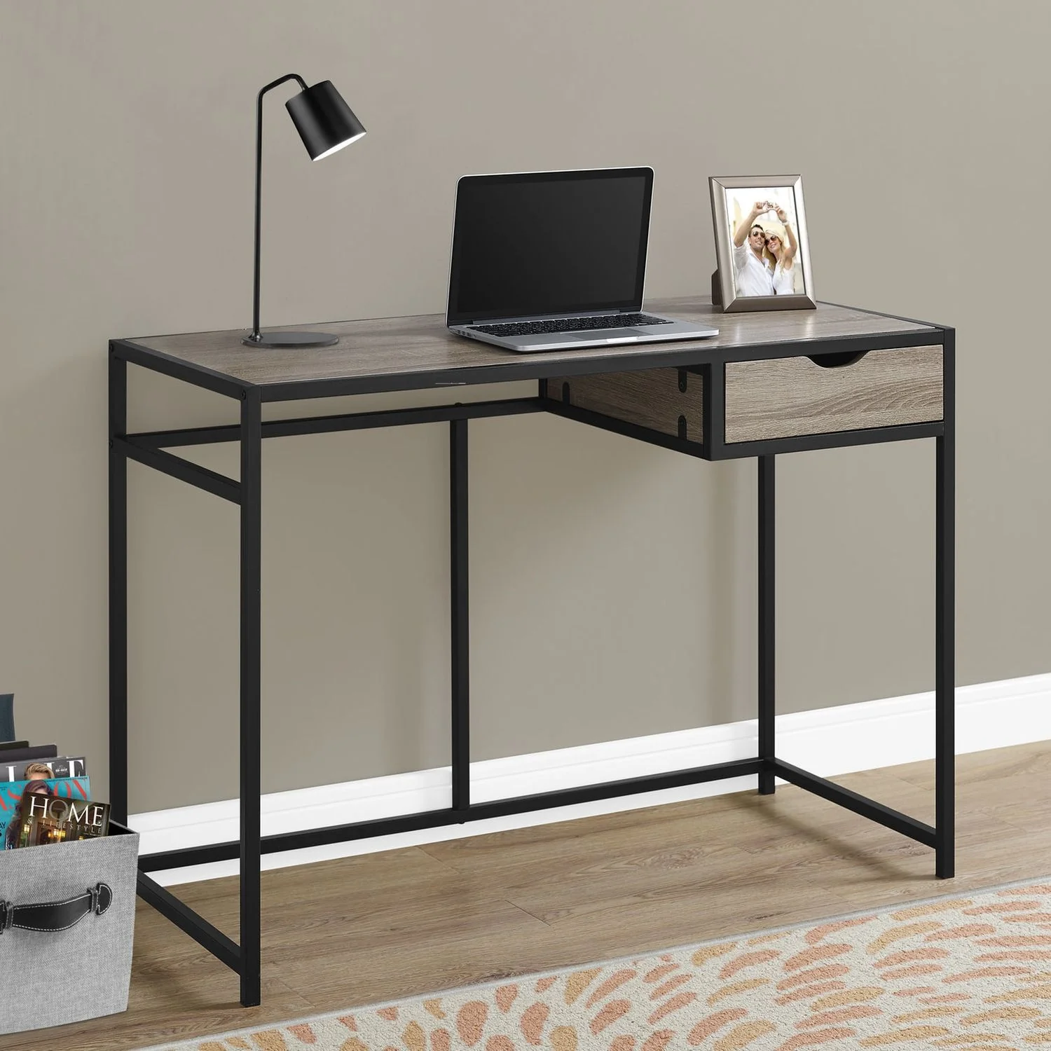Computer Desk For Home Office, Laptop, 1 Storage Drawer, Contemporary & Modern - Image 13
