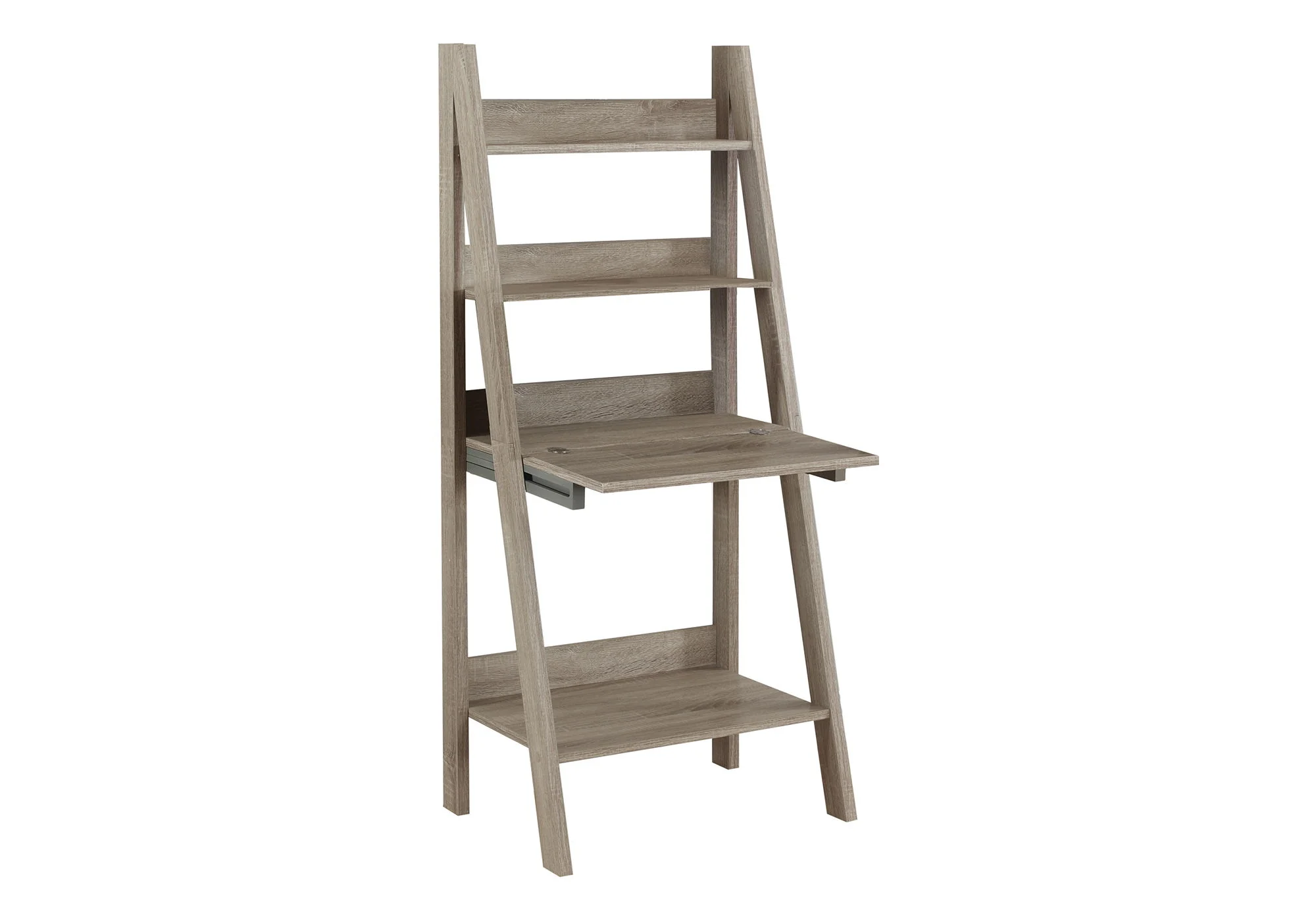Computer Desk For Home Office, Laptop, Leaning, Storage Shelves - Image 7