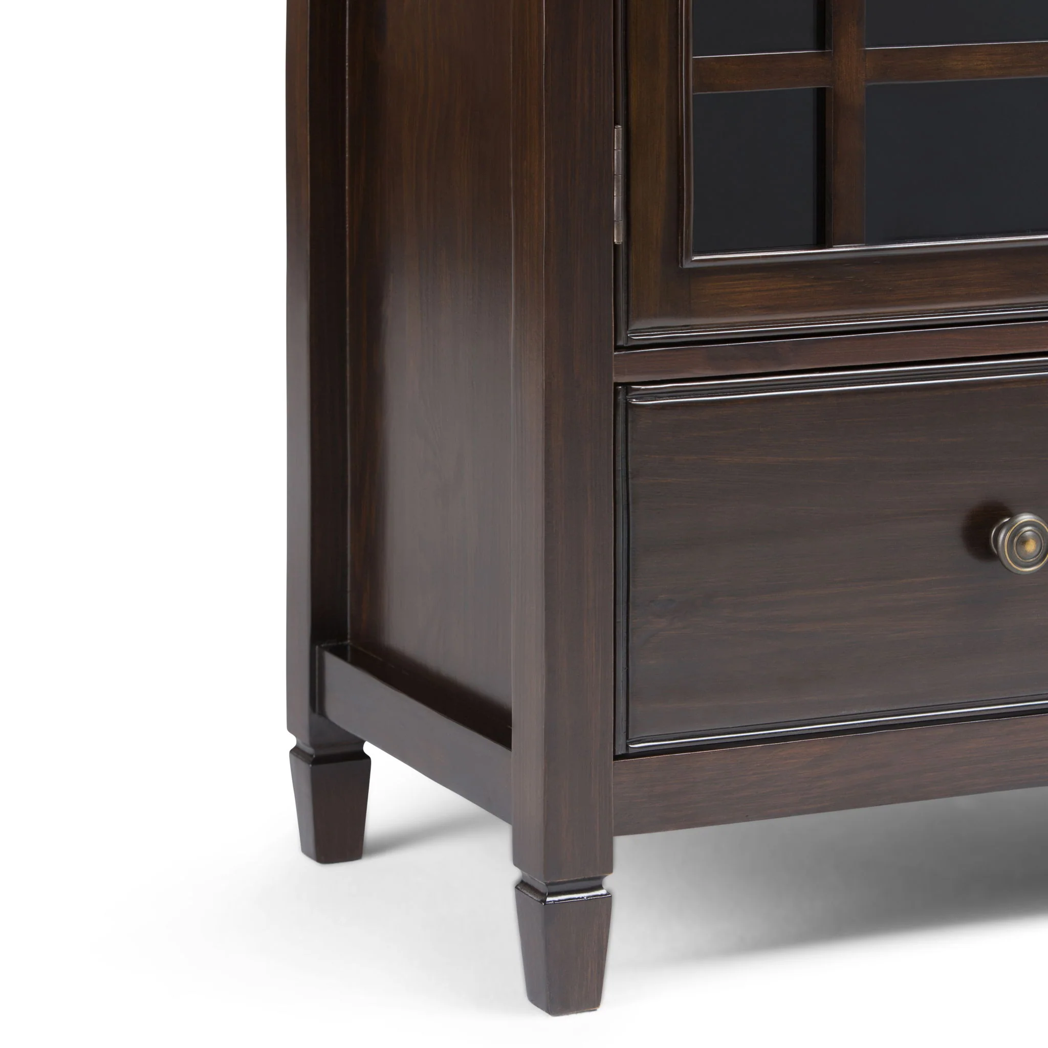 Connaught - Tall Storage Cabinet - Dark Chestnut Brown - Image 3
