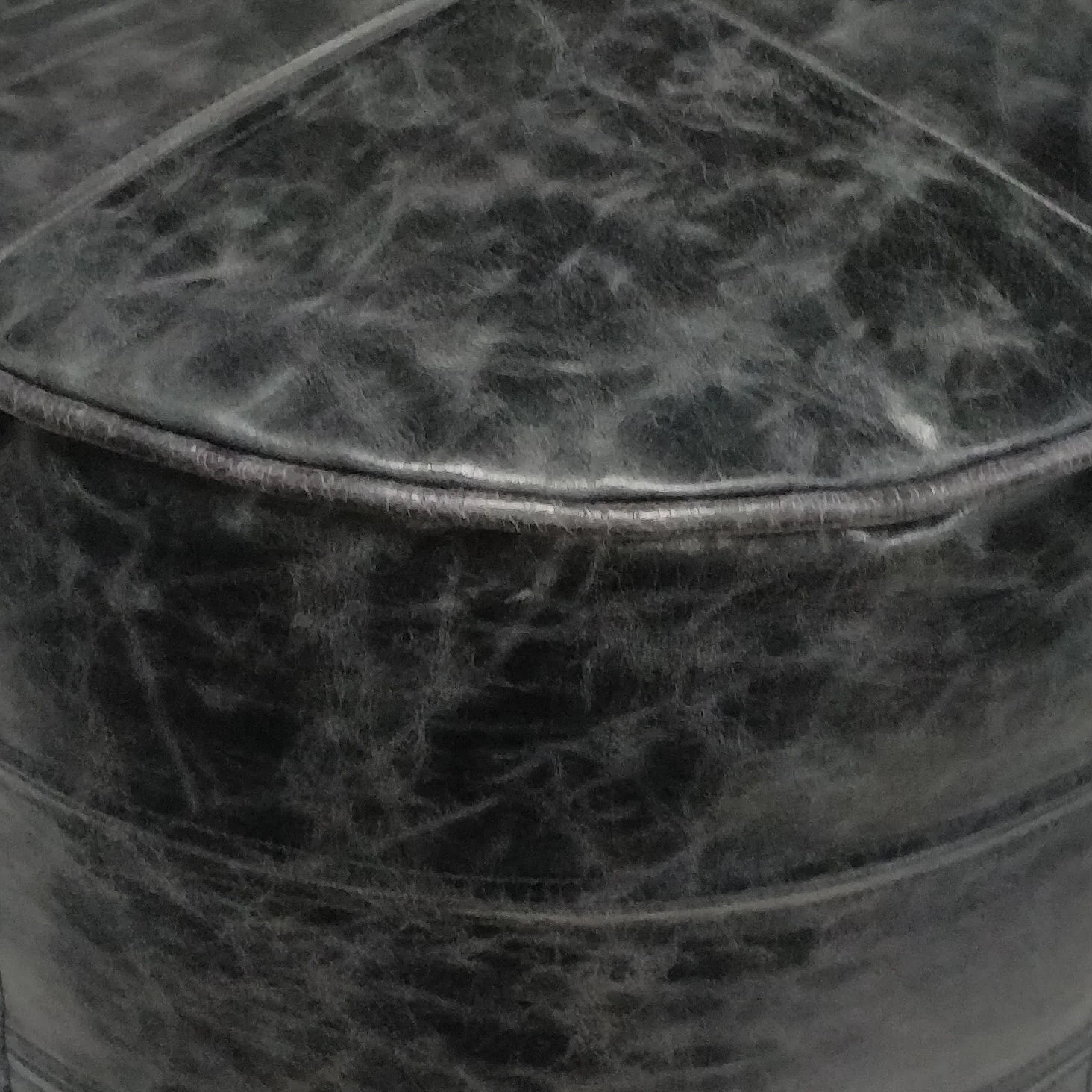 Connor - Handcrafted Round Pouf - Image 9