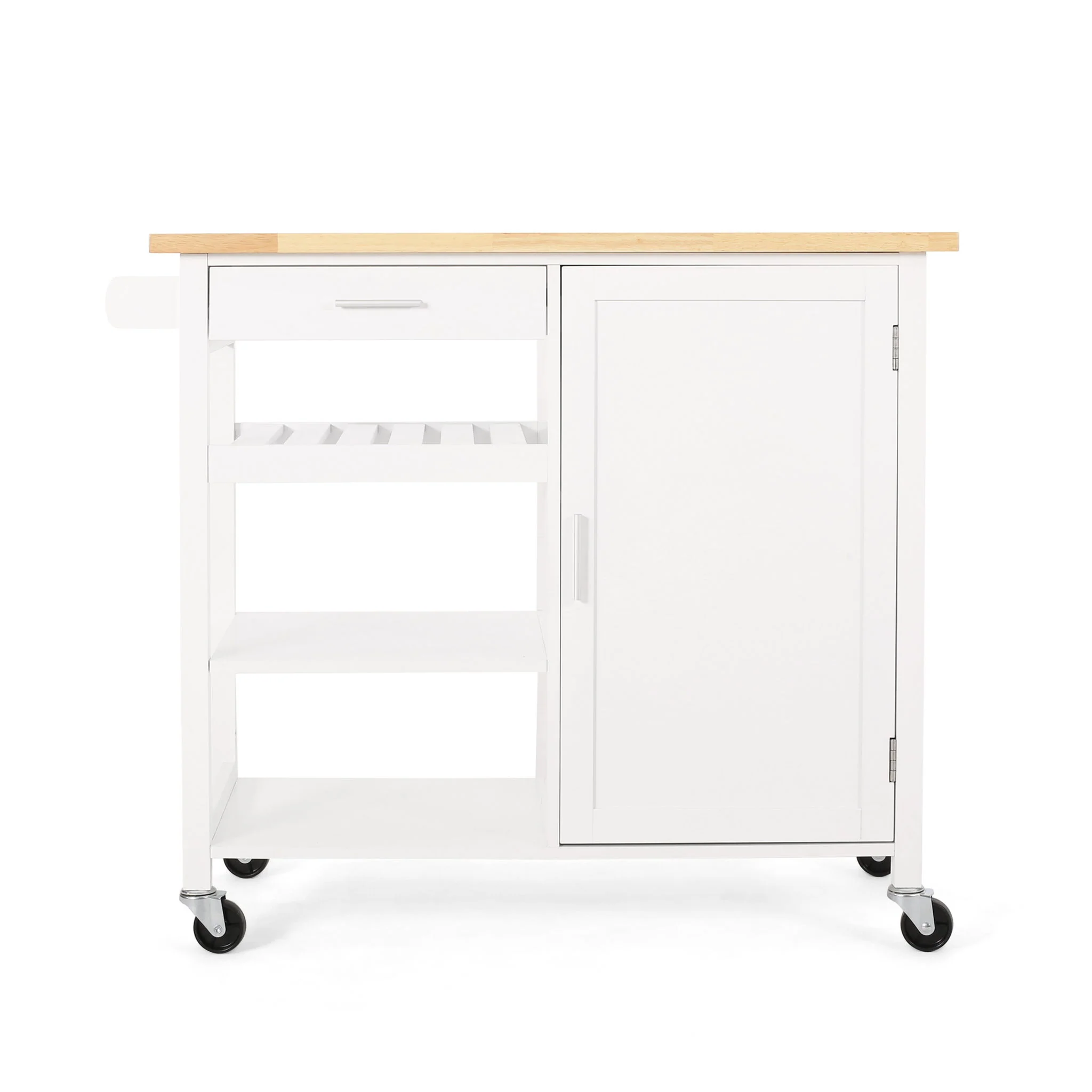 Contemporary Design Kitchen Cart With Wheels - Image 3