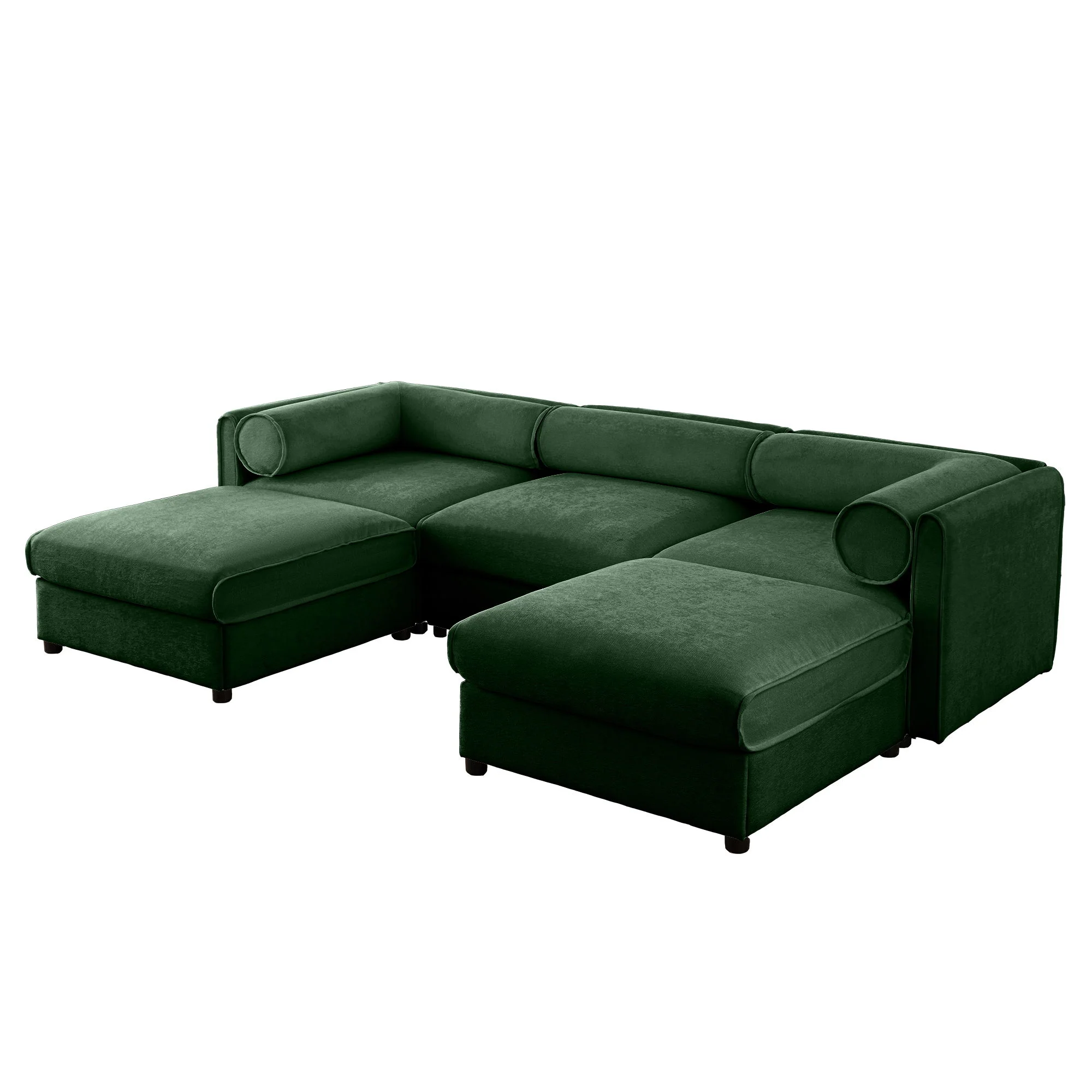Contemporary Elegant Sofa With Storage And Ottoman - Image 17