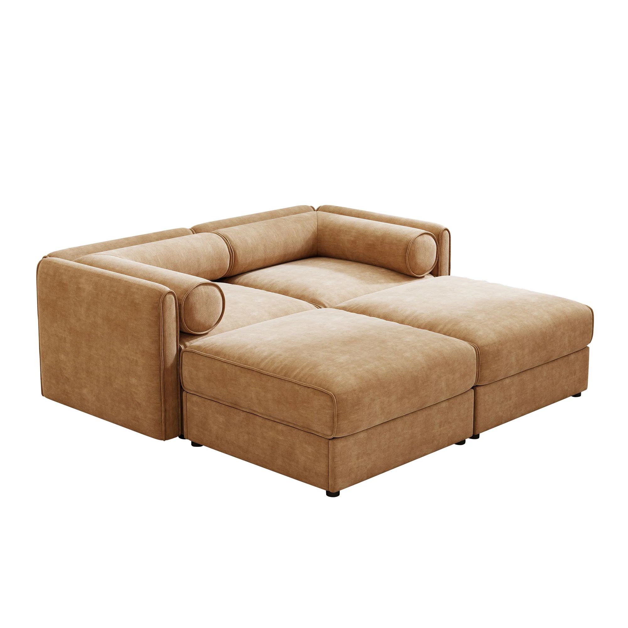 Contemporary Elegant Sofa With Storage And Ottoman - Image 8