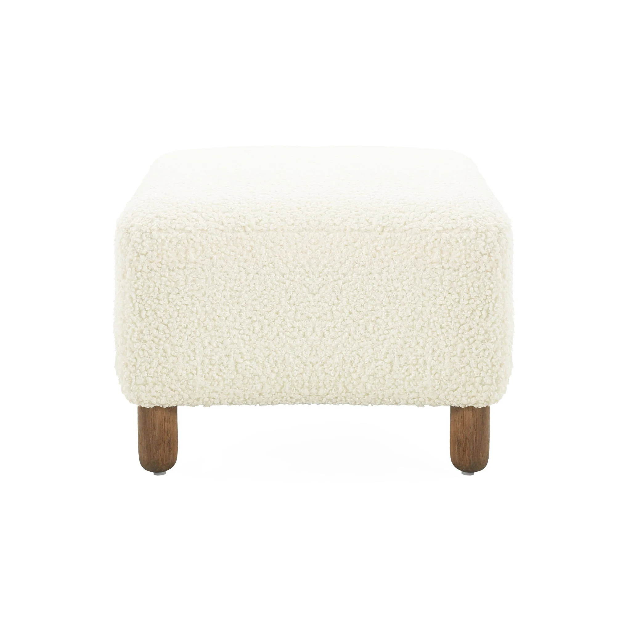 Contemporary Ottoman With Foam Cushion And Durable Upholstery - Image 4