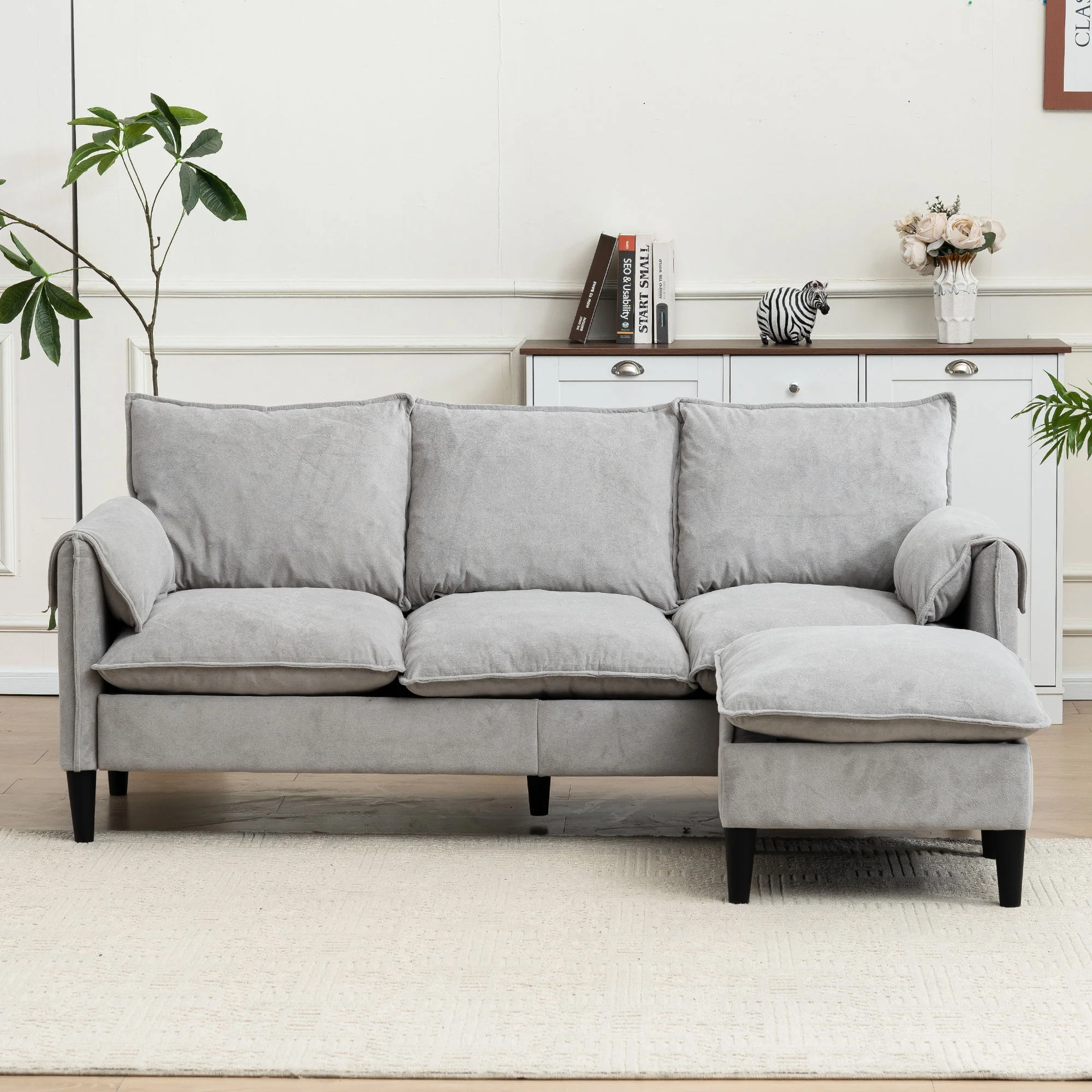 Convertible Combination Sofa With Footstools With Storage - Image 15
