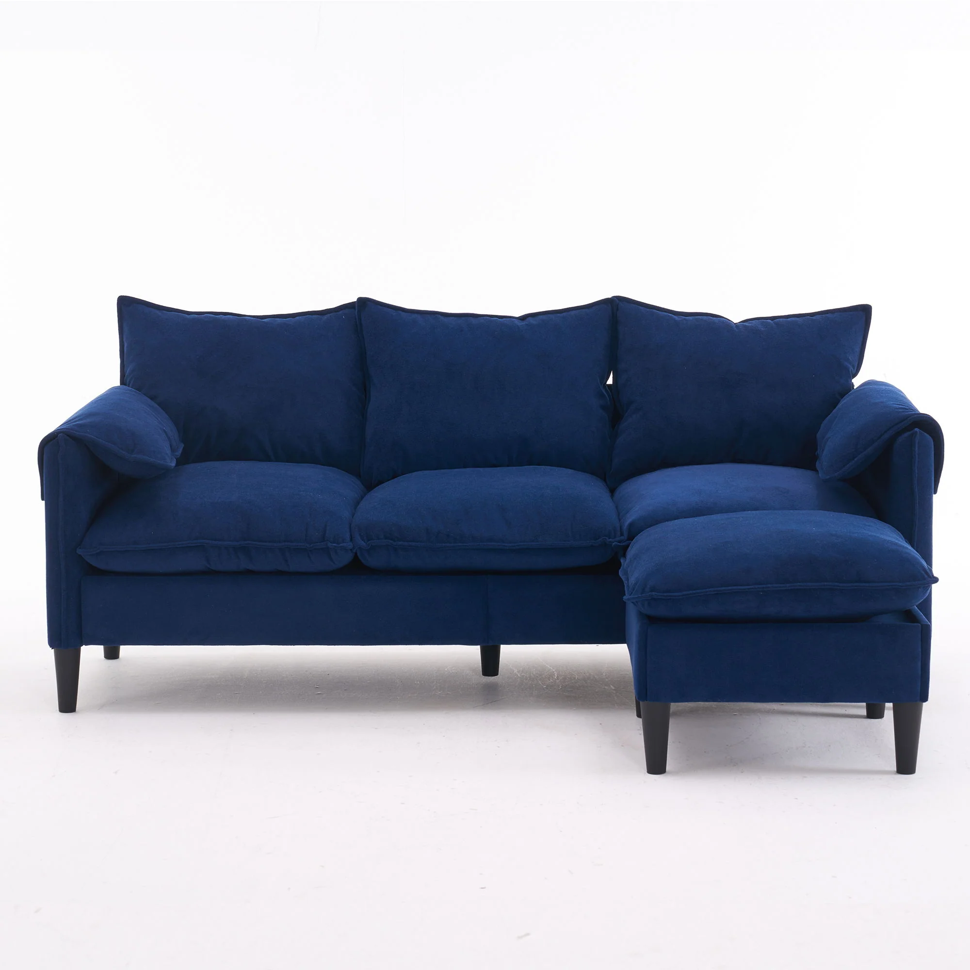 Convertible Combination Sofa With Footstools With Storage - Image 2