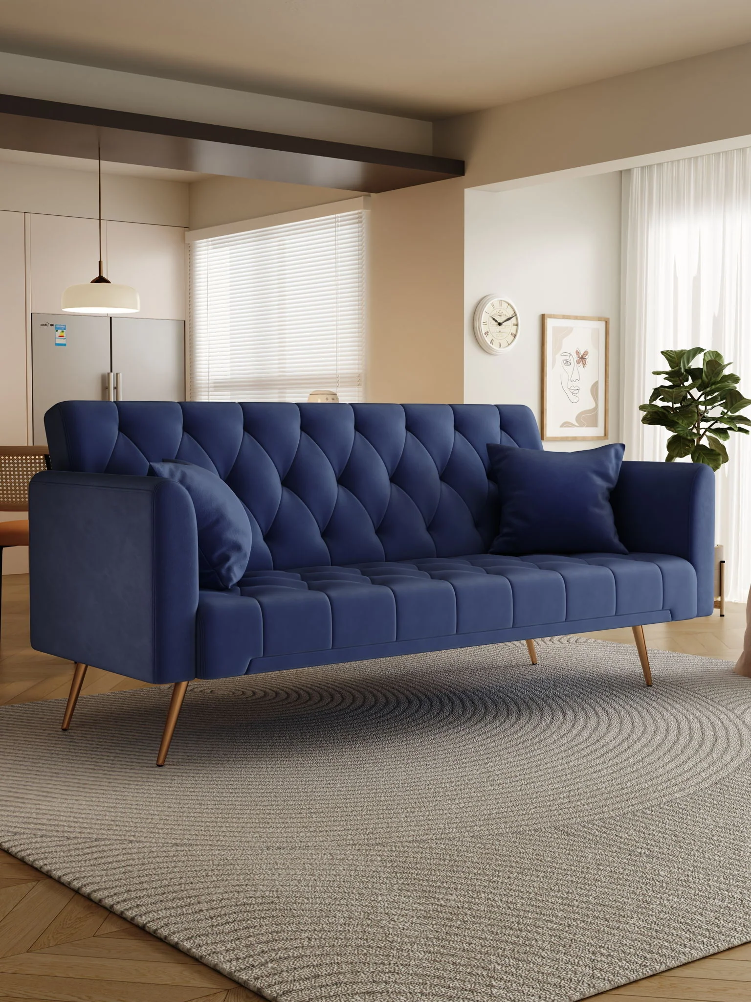 Convertible Double Folding Living Room Sofa Bed - Image 2