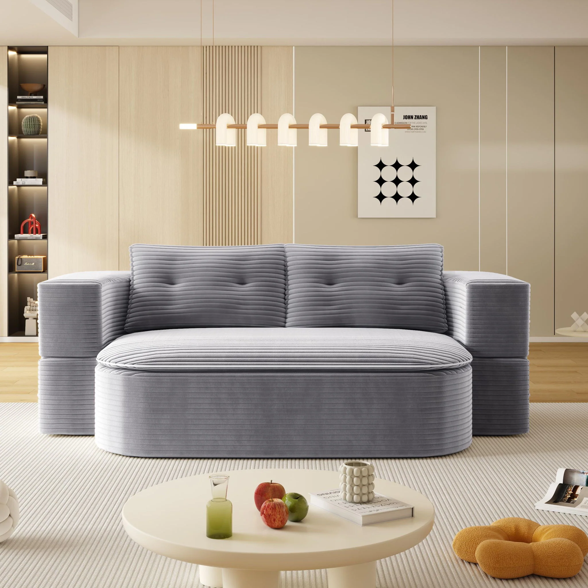 Convertible Floor Sofa Bed With Multi Functional Blanket - Image 5