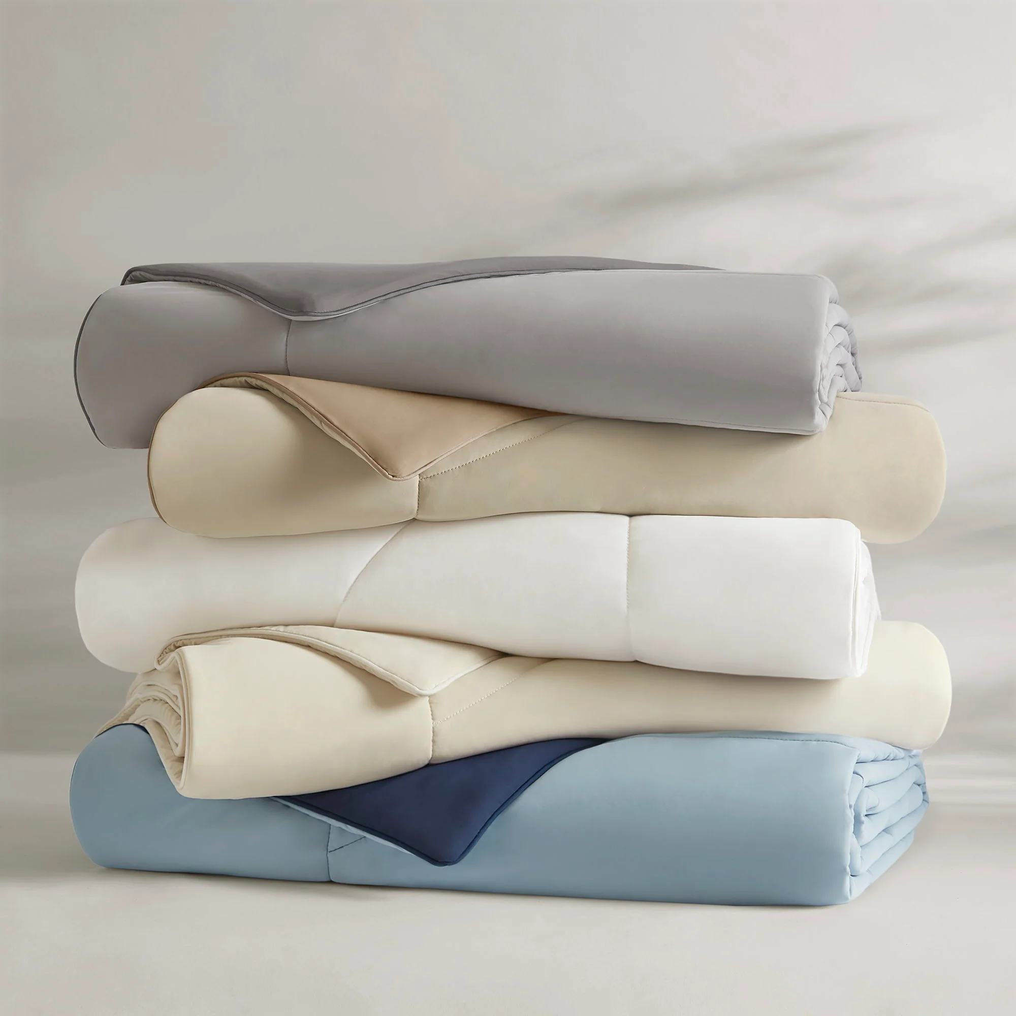 Cooling - King/California King Reversible Tencel Comforter Blanket - Blue - Image 3