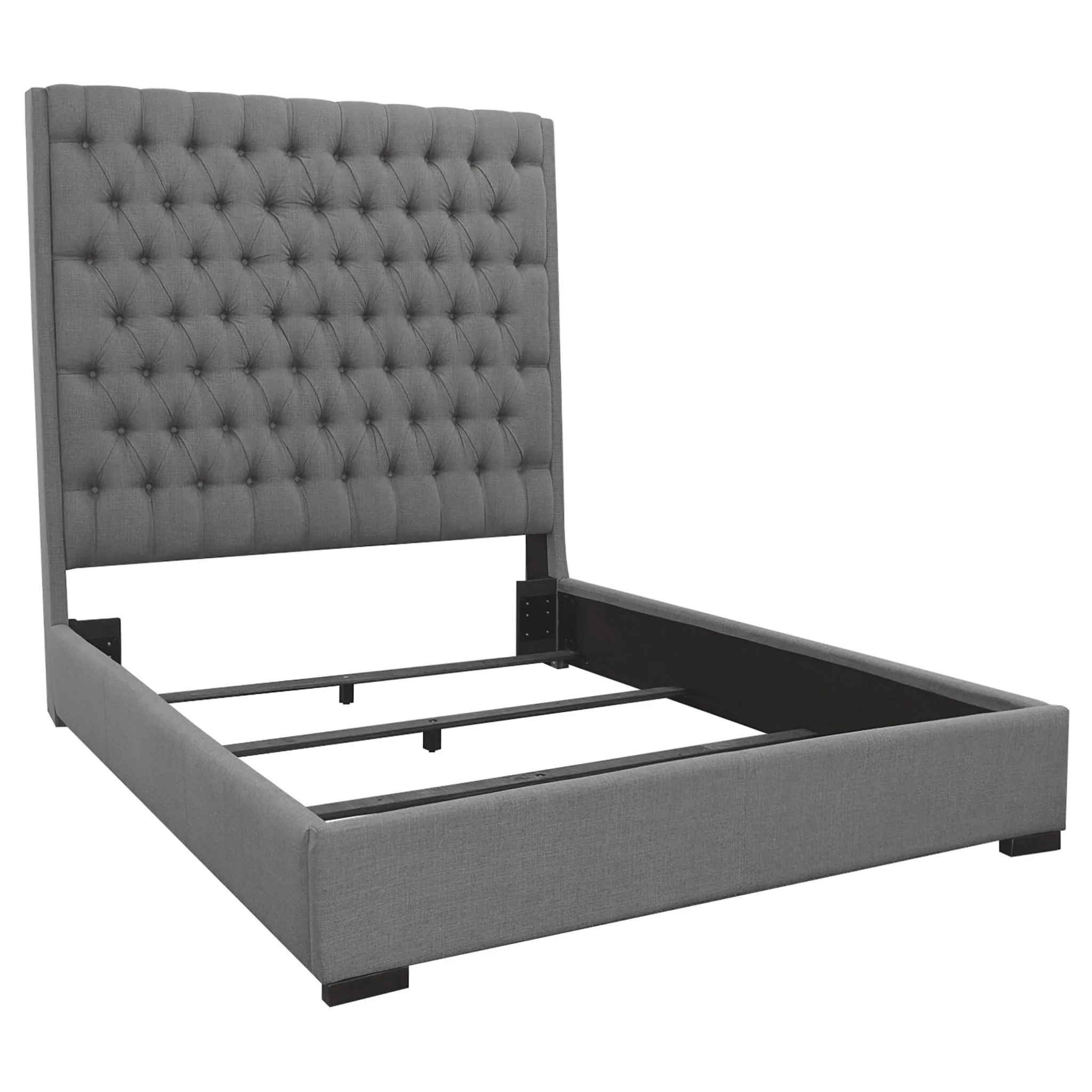 Copper - Tufted Upholstered Panel Bed