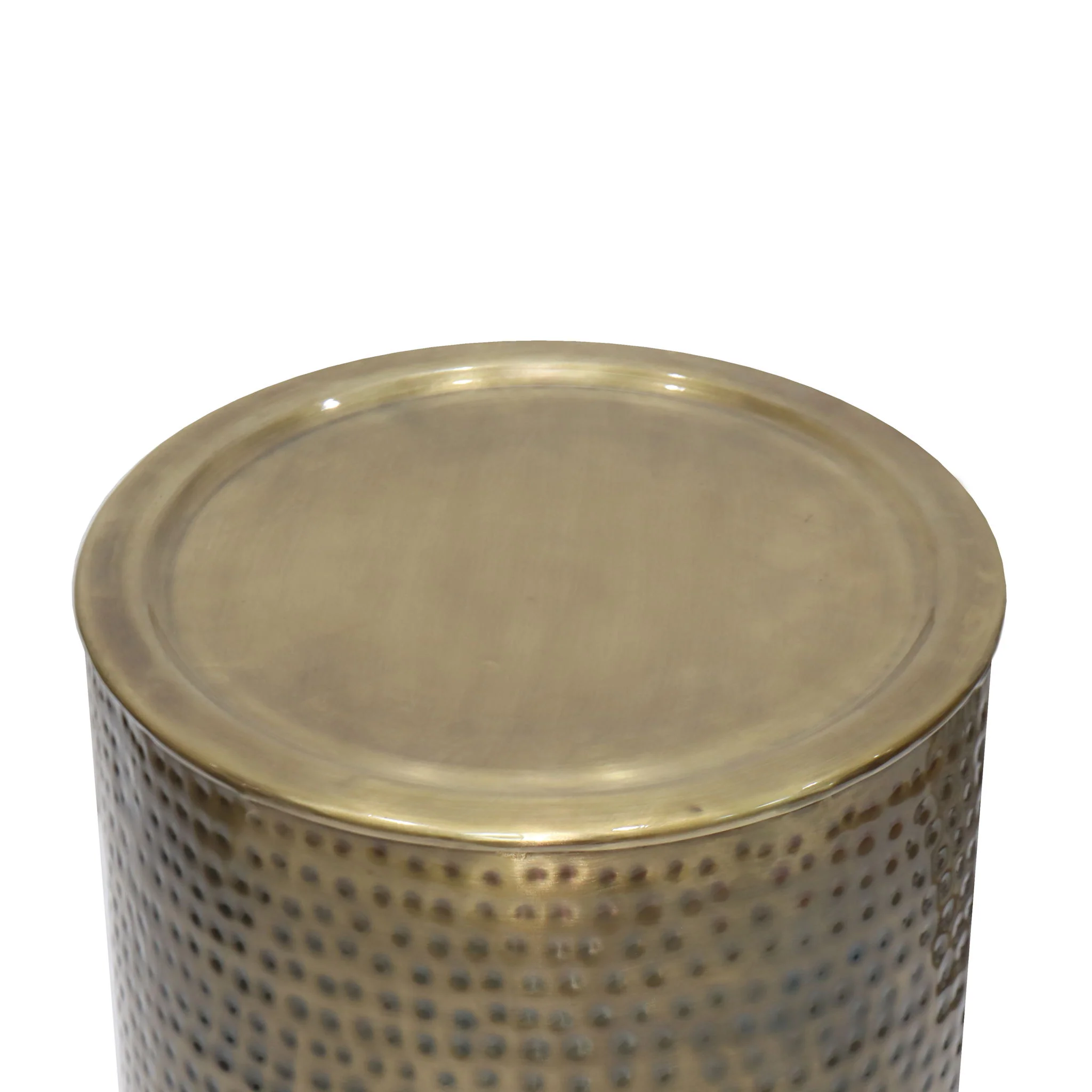 Corbin - Hammered Metal Side Table - Image 5