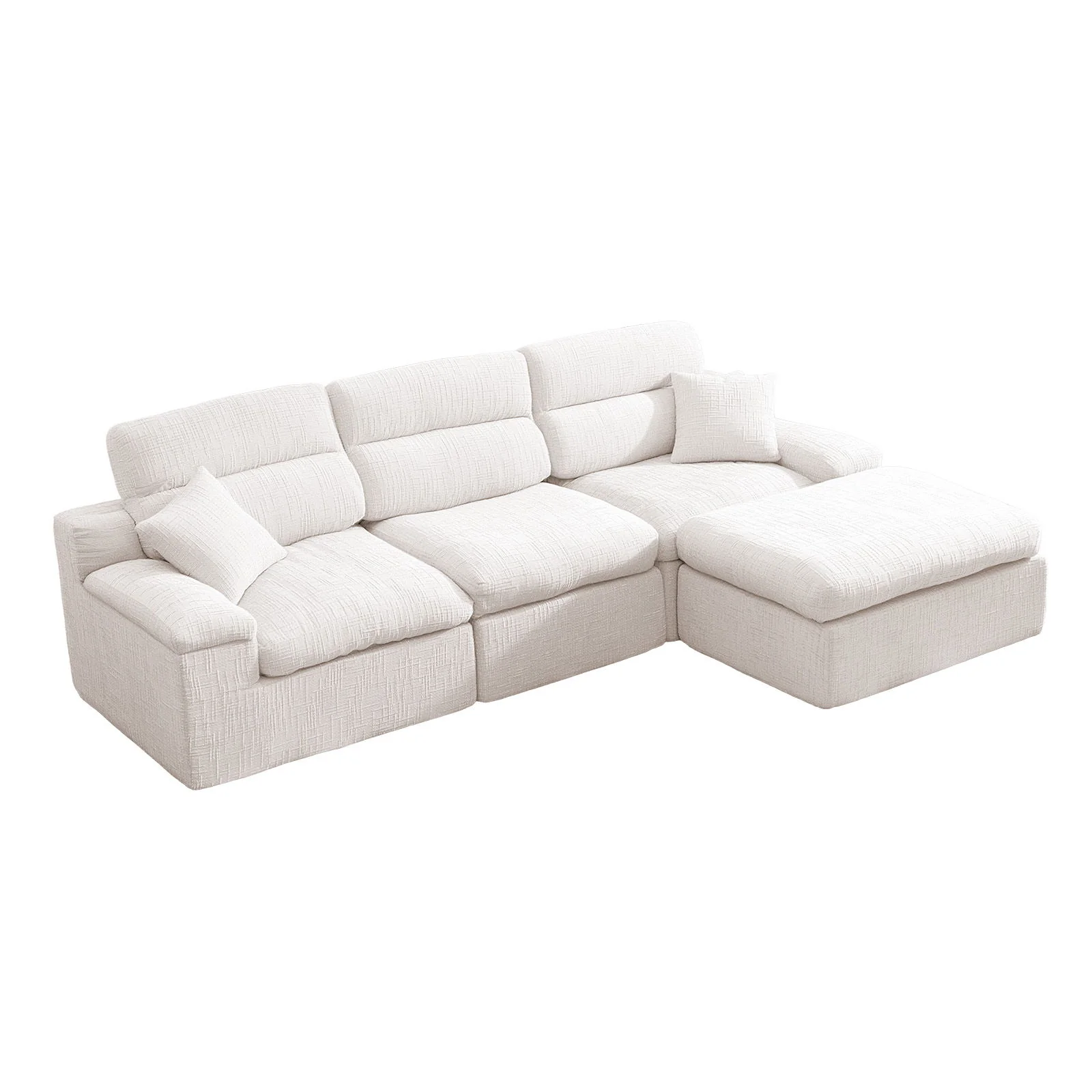 Corner Chaise Sofa With High Backrest - Image 5