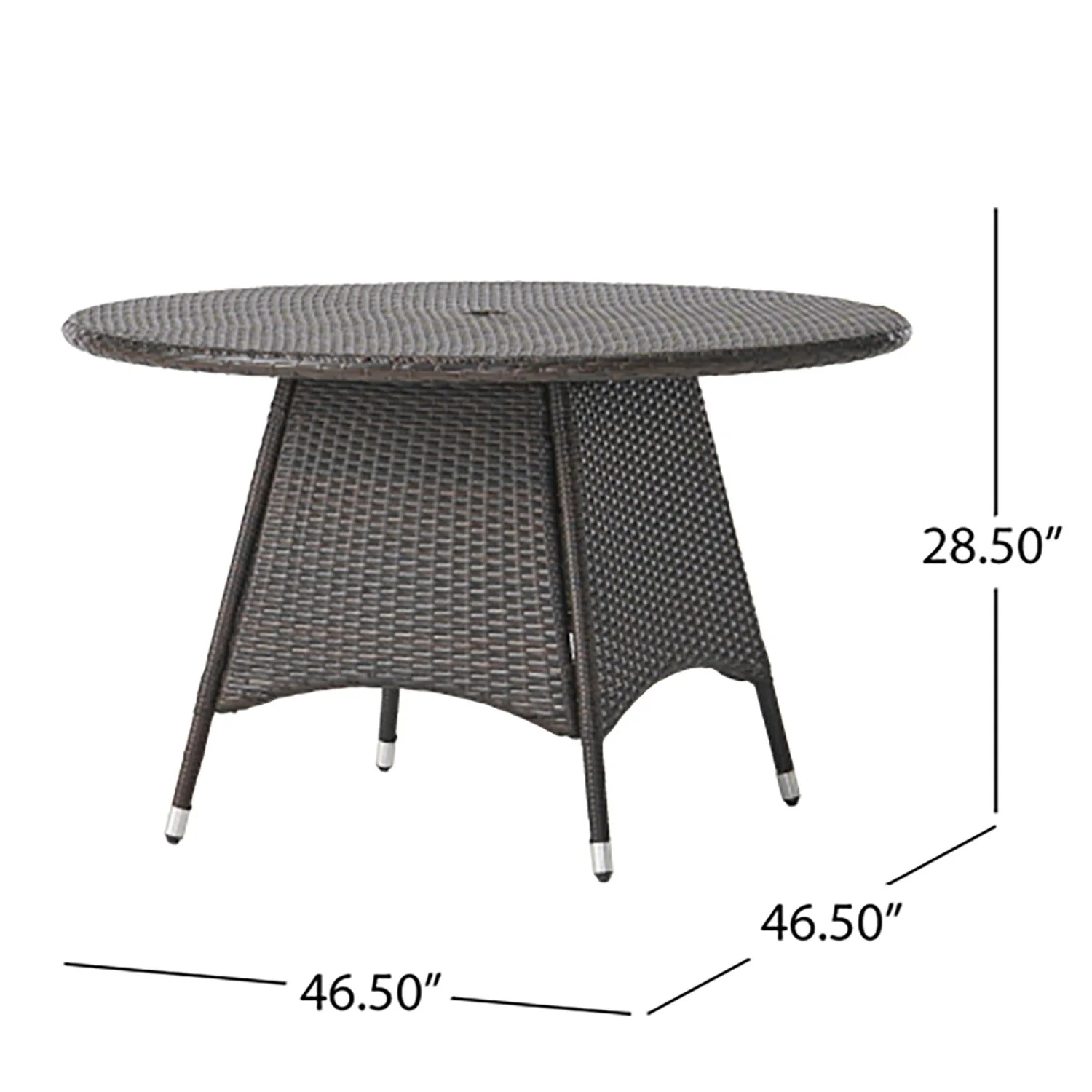 Corsica - Round Dining Table - Brown - Image 4