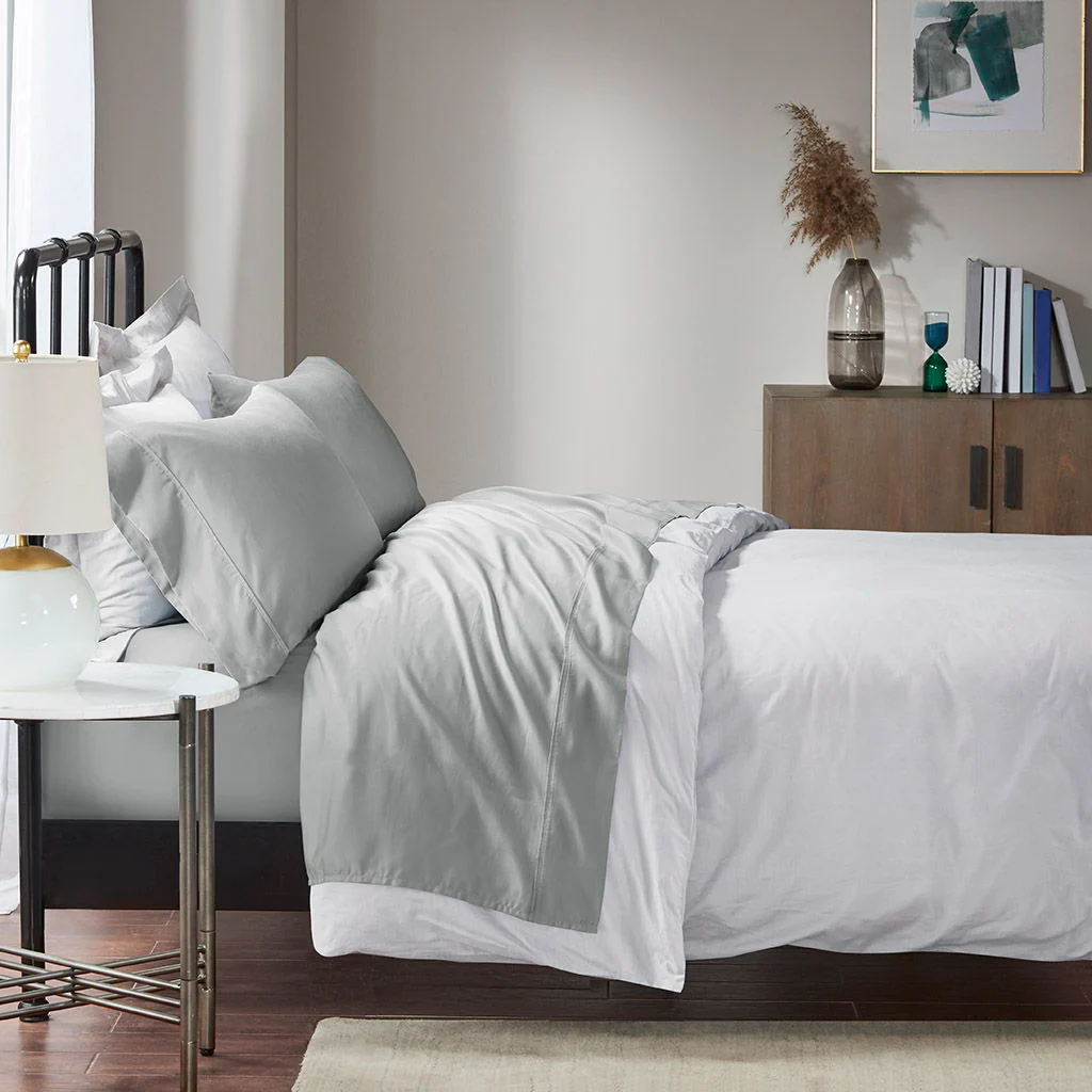 1500 Thread Count - Cotton Sheet Set - Gray